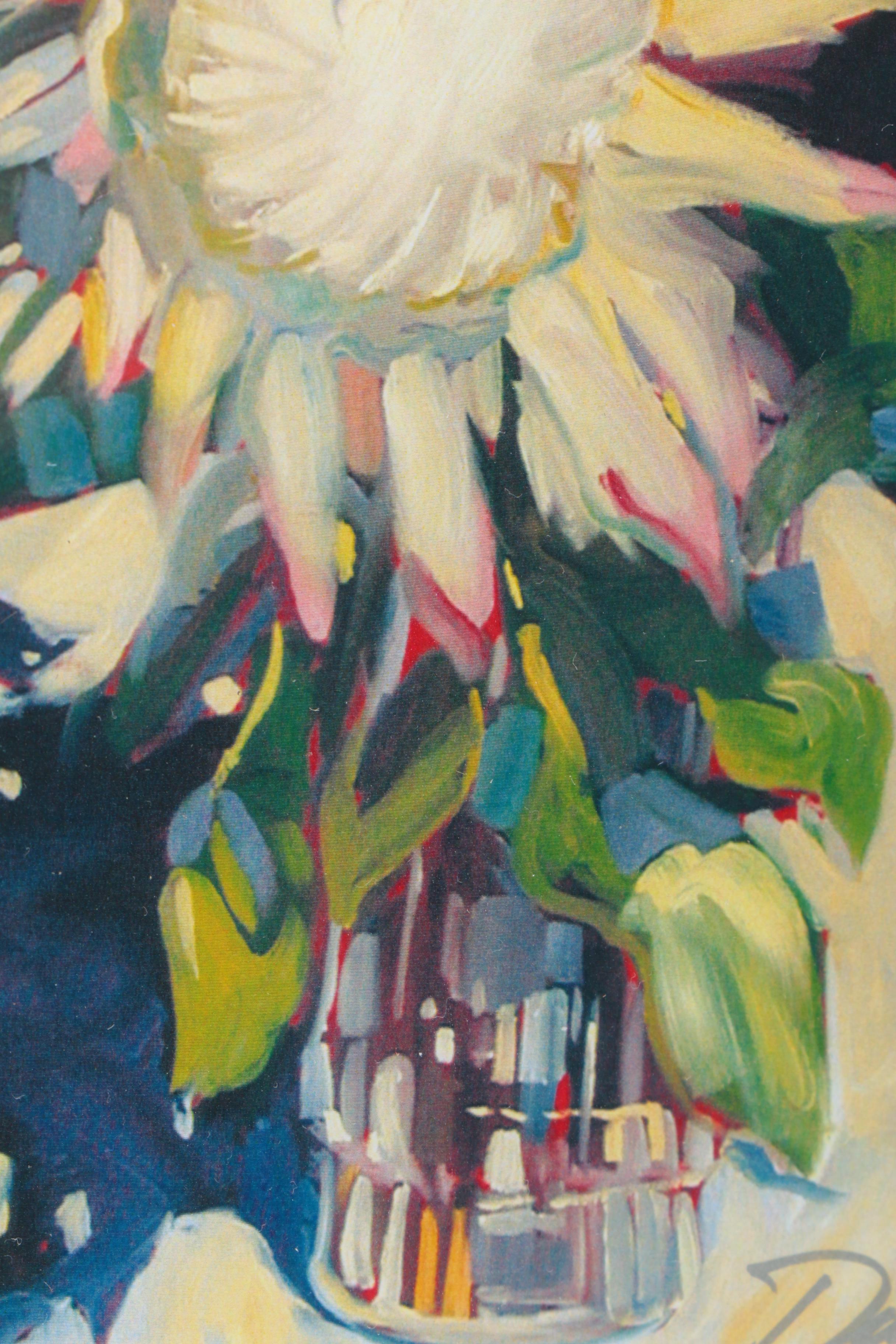 Framed Giclee on Paper of a Floral Still Life