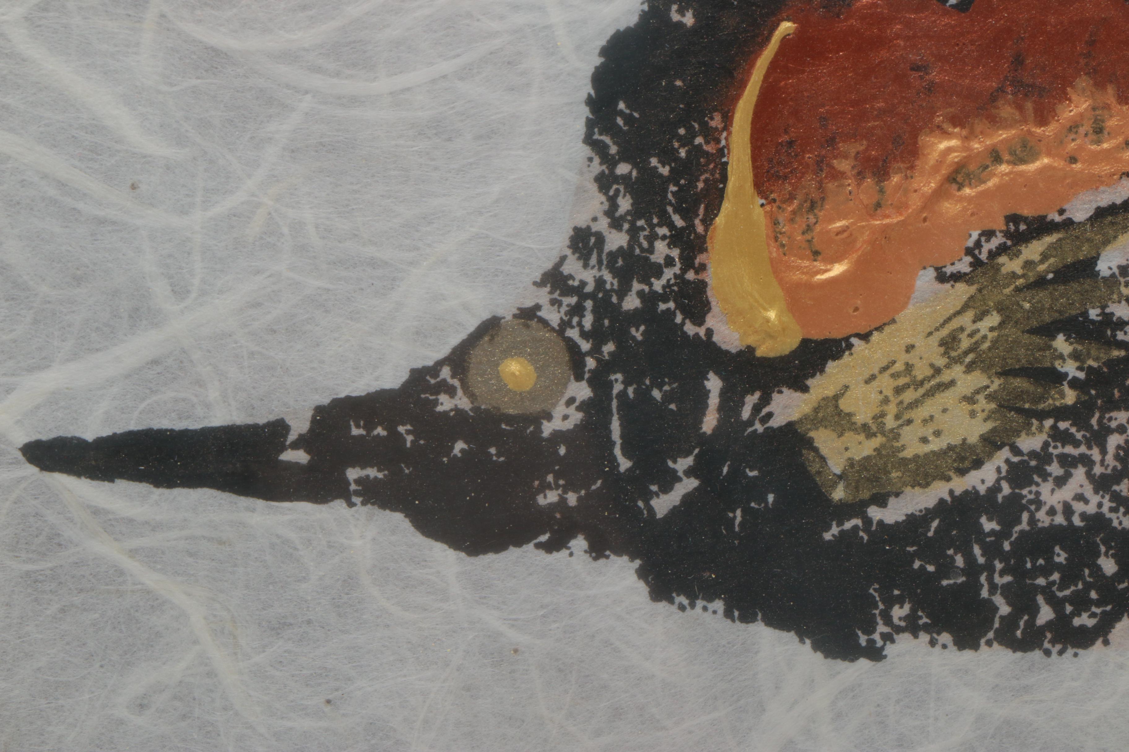 Michael Hemperly Gyotaku Fish Pressing on Paper