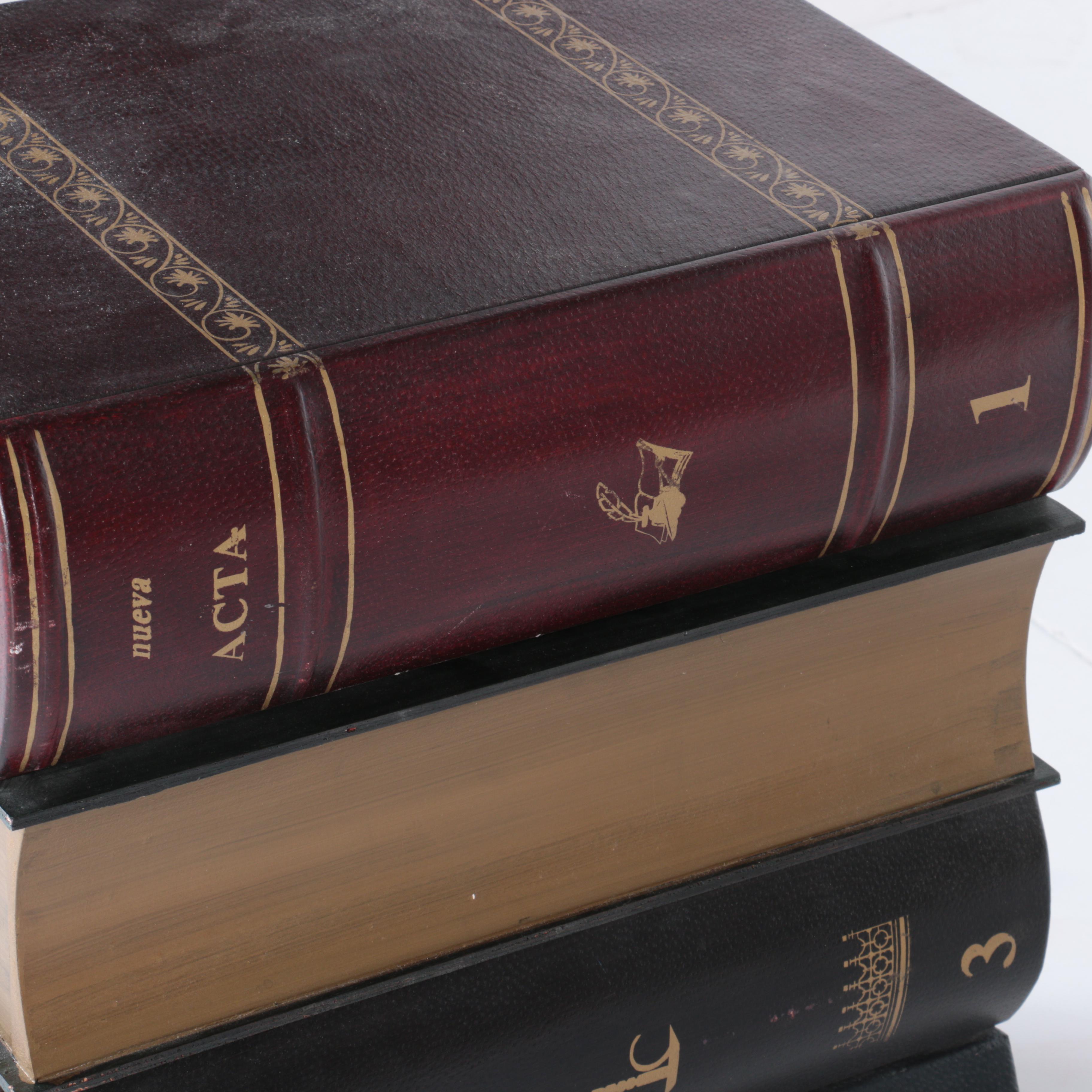 Stacked Books Four-Drawer Nightstand