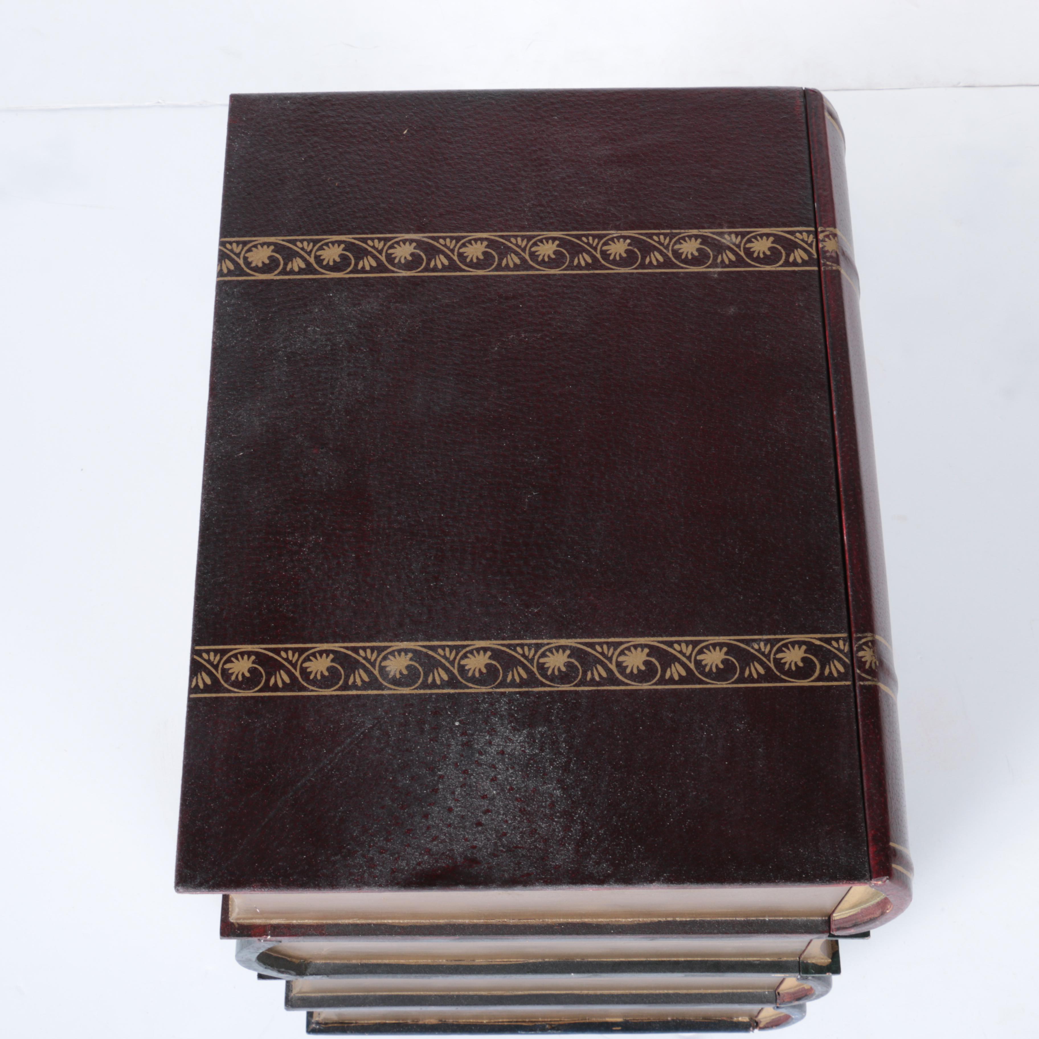 Stacked Books Four-Drawer Nightstand