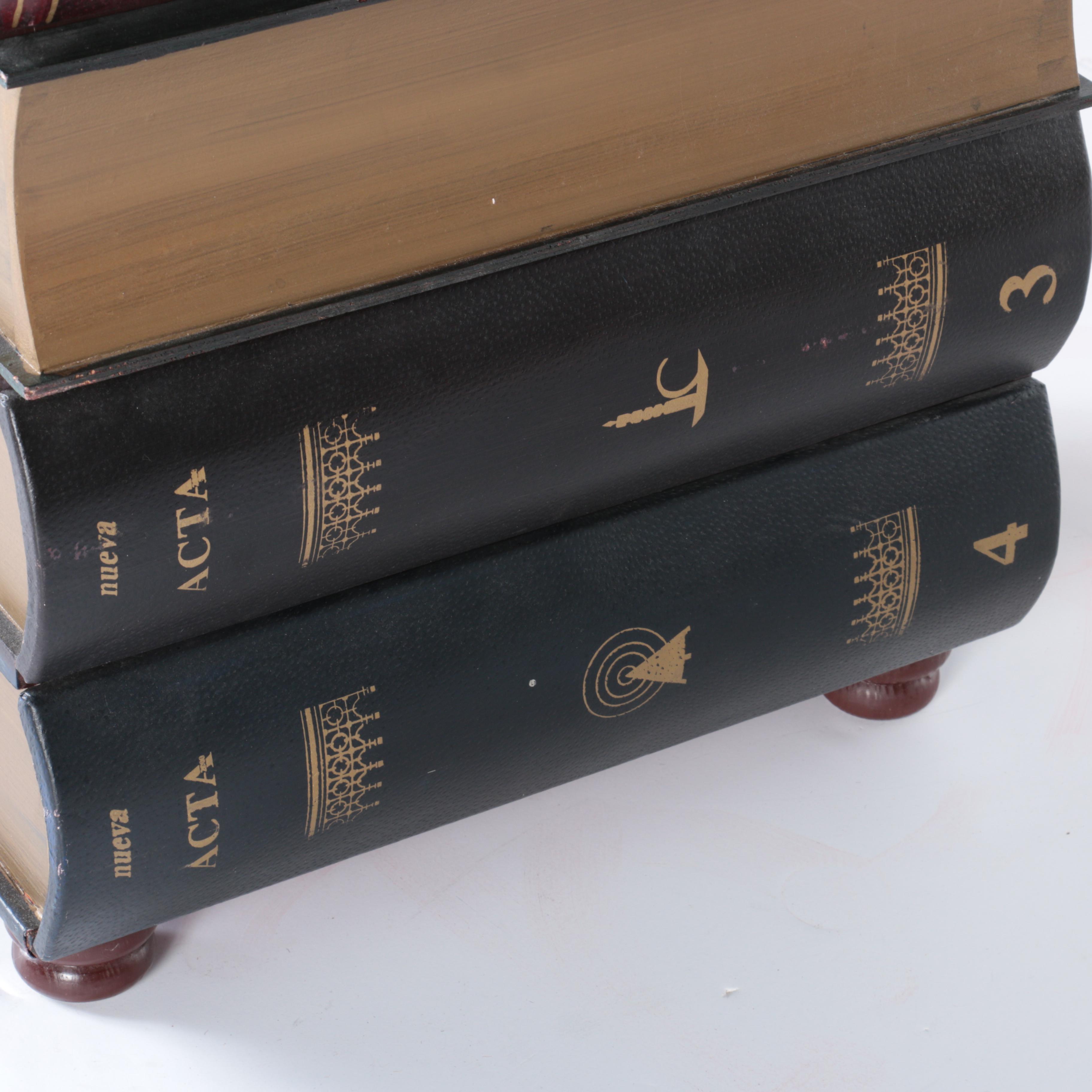 Stacked Books Four-Drawer Nightstand