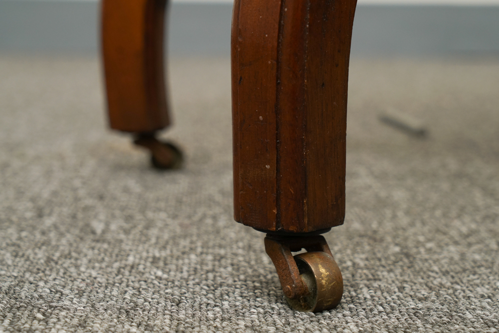 Renaissance Revival Style Marble Turtle-Top Side Table