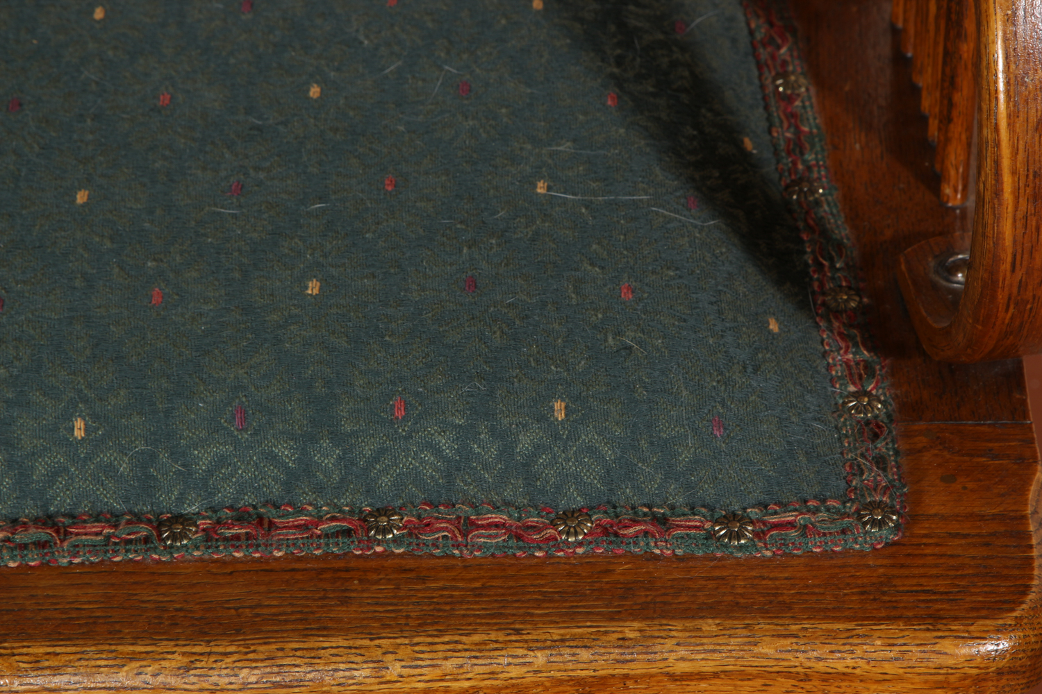 Vintage Oak Glider Rocking Chair