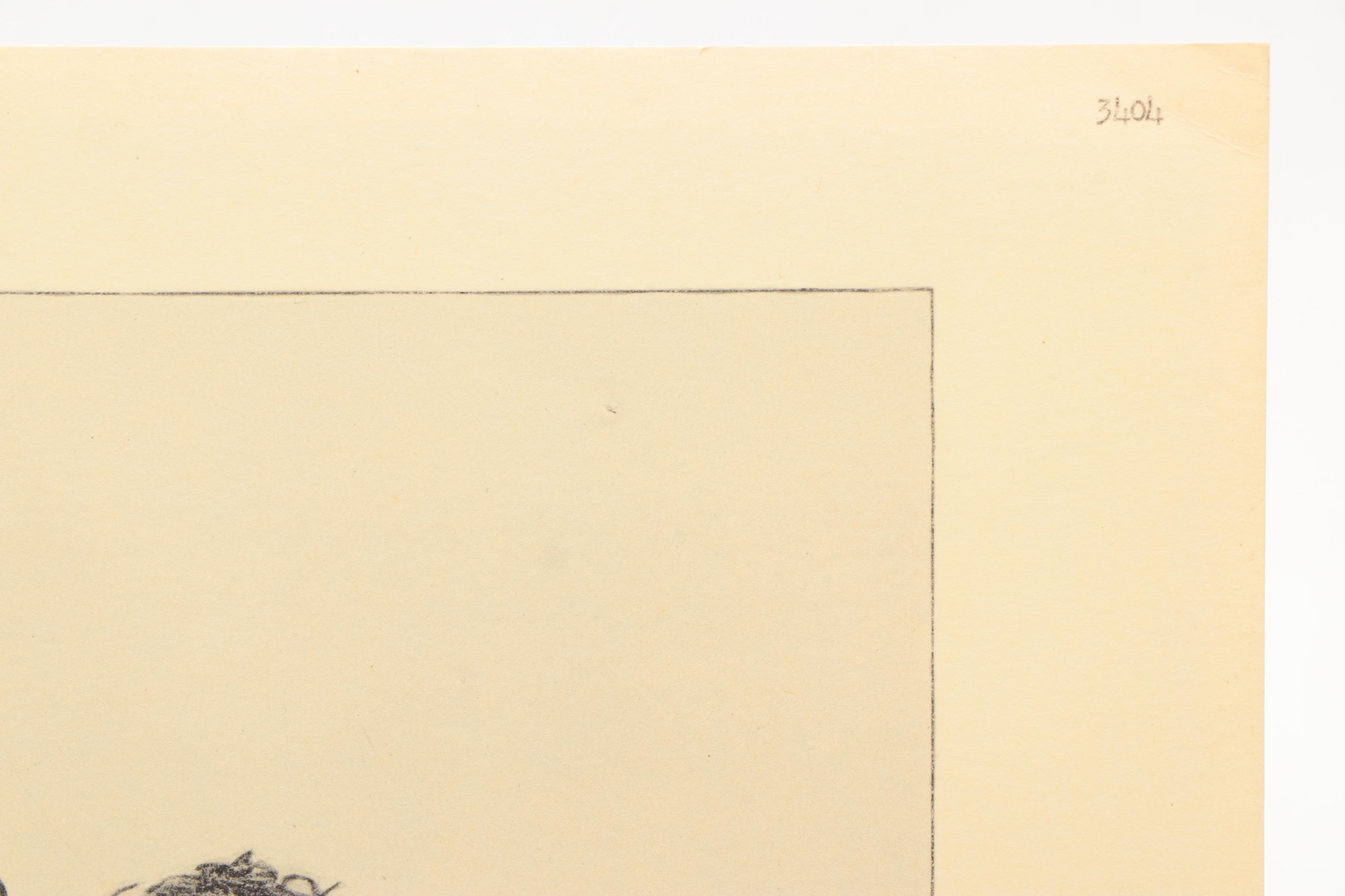 Lithograph Prints After Drawings By Honore Daumier "A Respected Citizen" and "Plead Not Guilty"