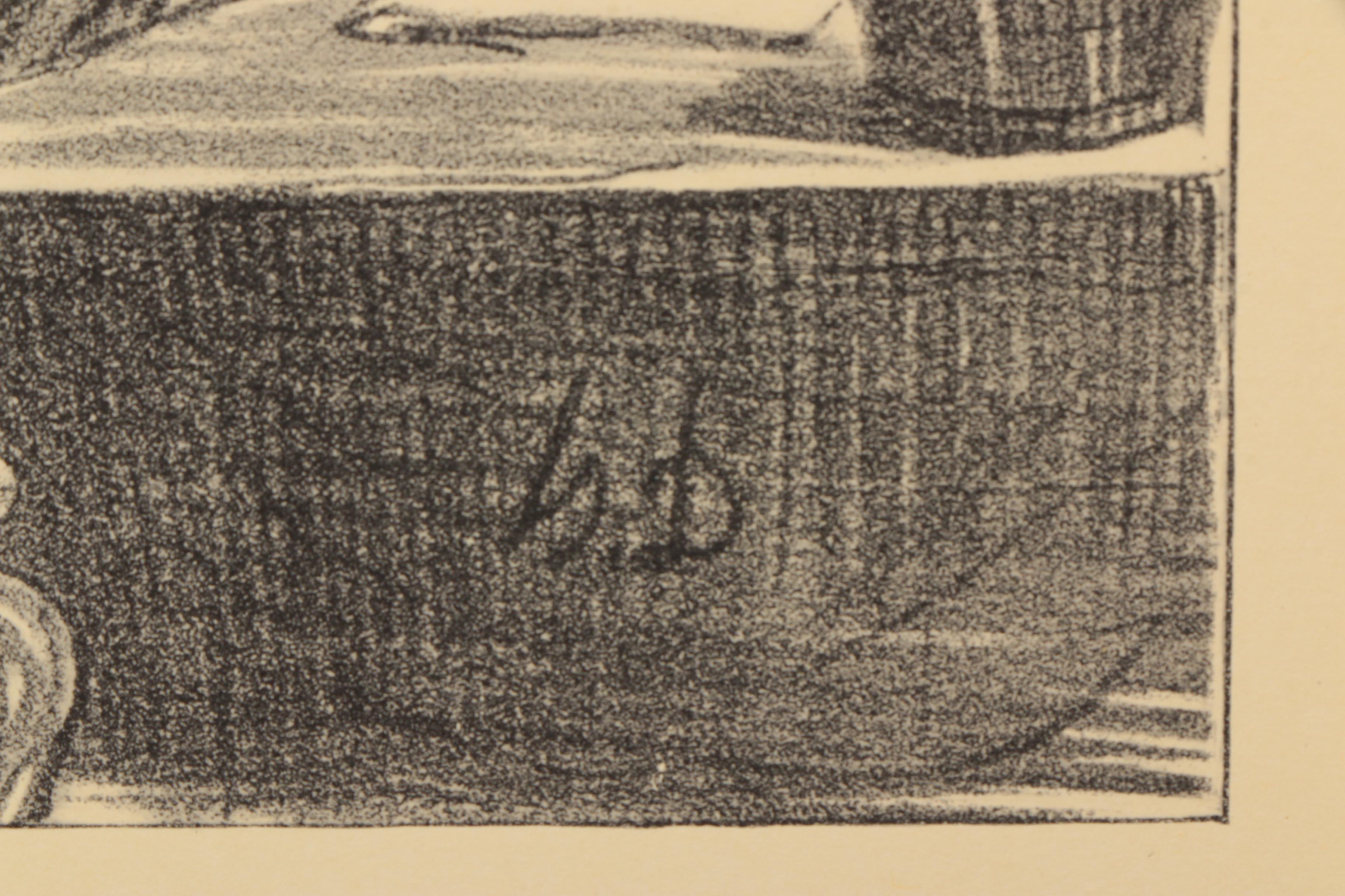 Lithograph Prints After Drawings By Honore Daumier "A Respected Citizen" and "Plead Not Guilty"