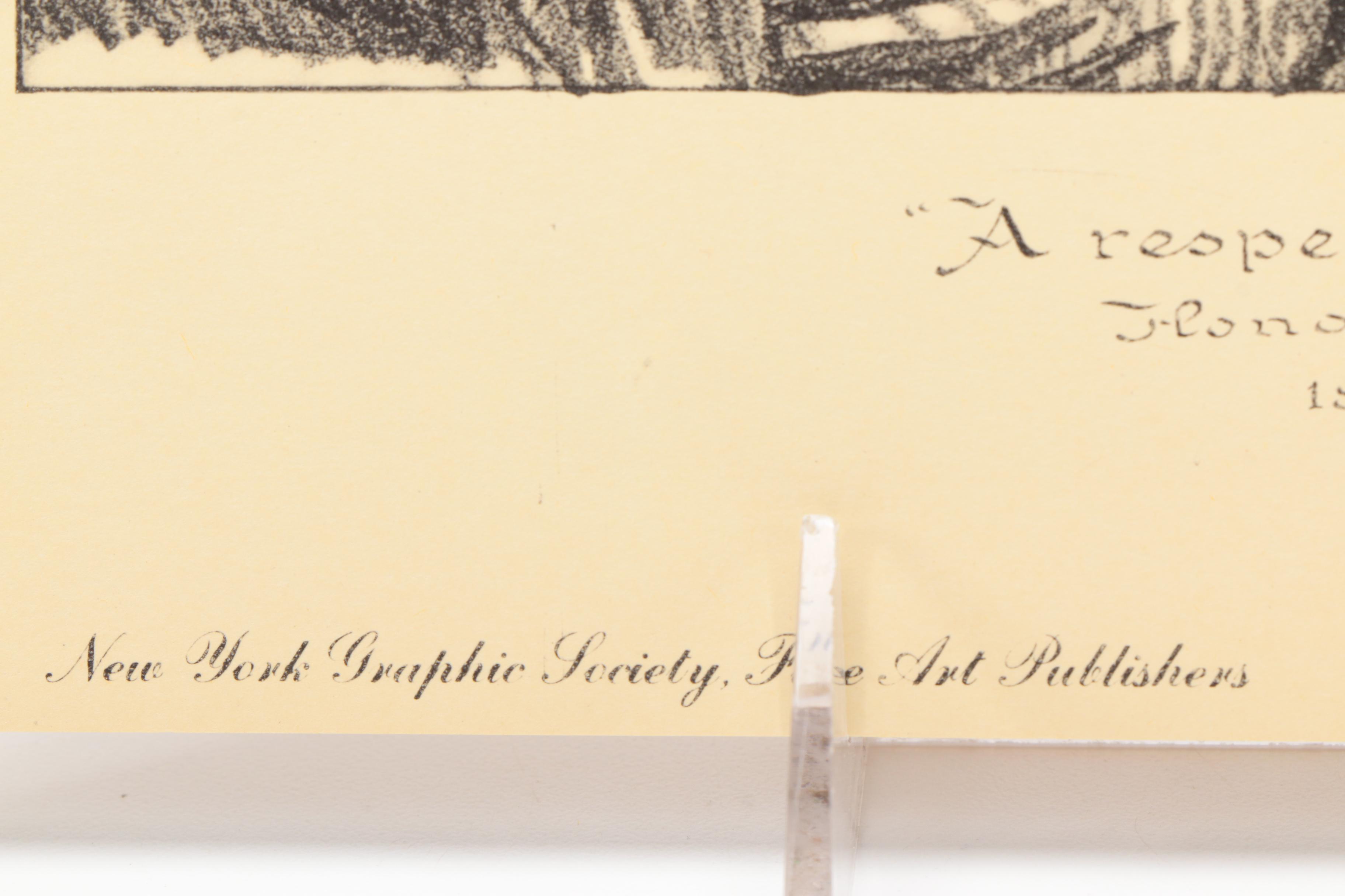 Lithograph Prints After Drawings By Honore Daumier "A Respected Citizen" and "Plead Not Guilty"