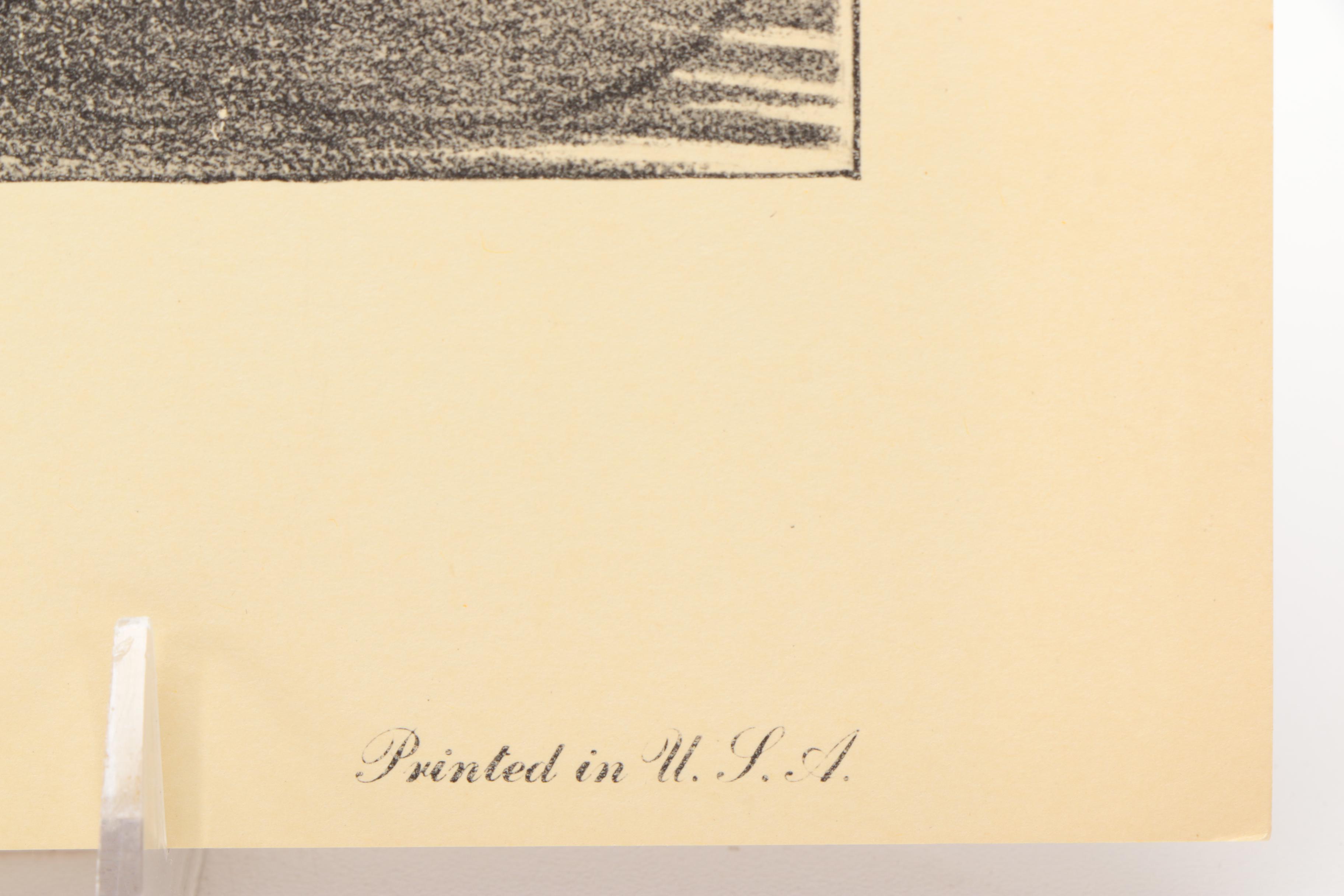 Lithograph Prints After Drawings By Honore Daumier "A Respected Citizen" and "Plead Not Guilty"