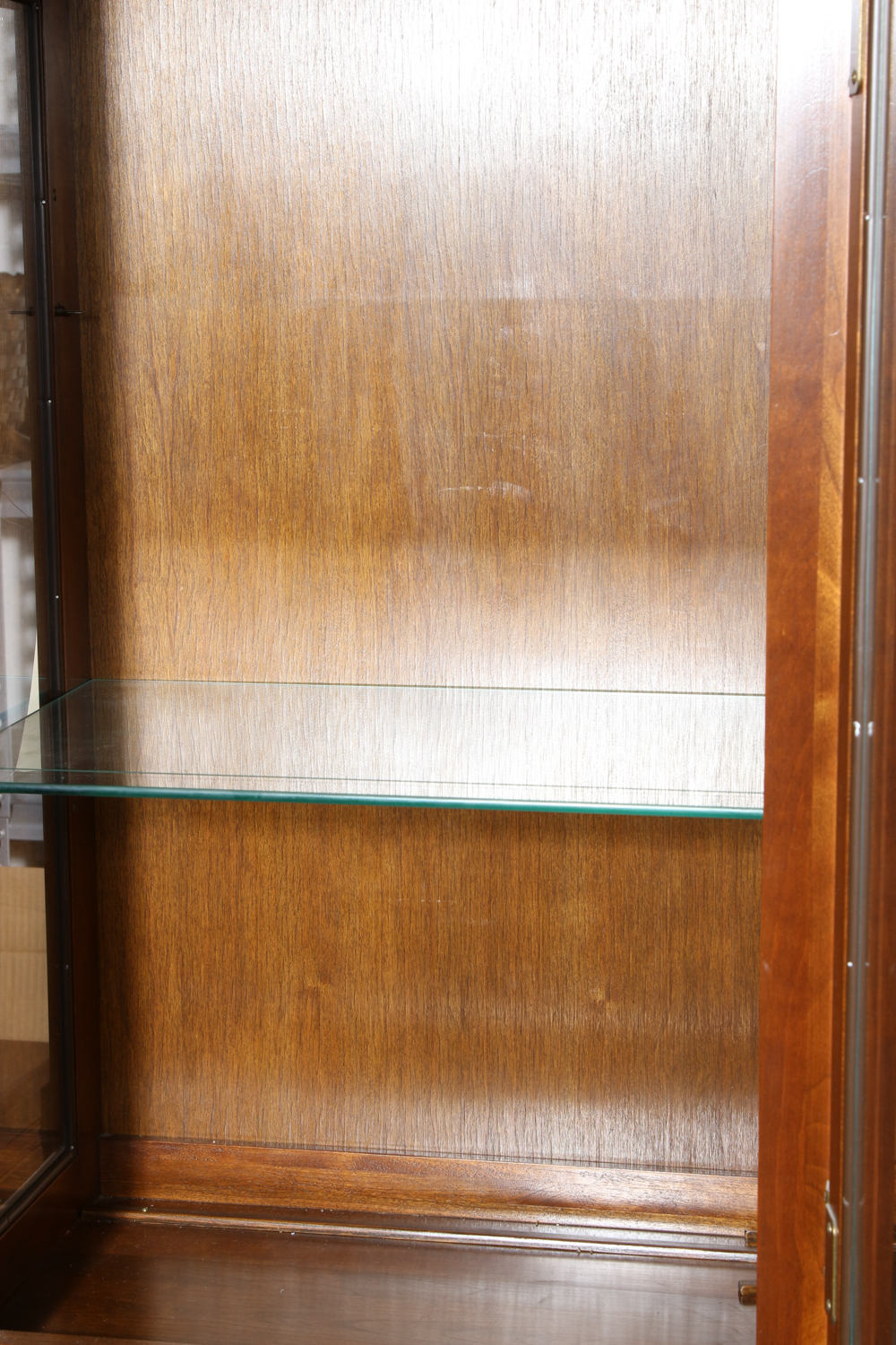 Cherry Illuminated Curio Cabinet