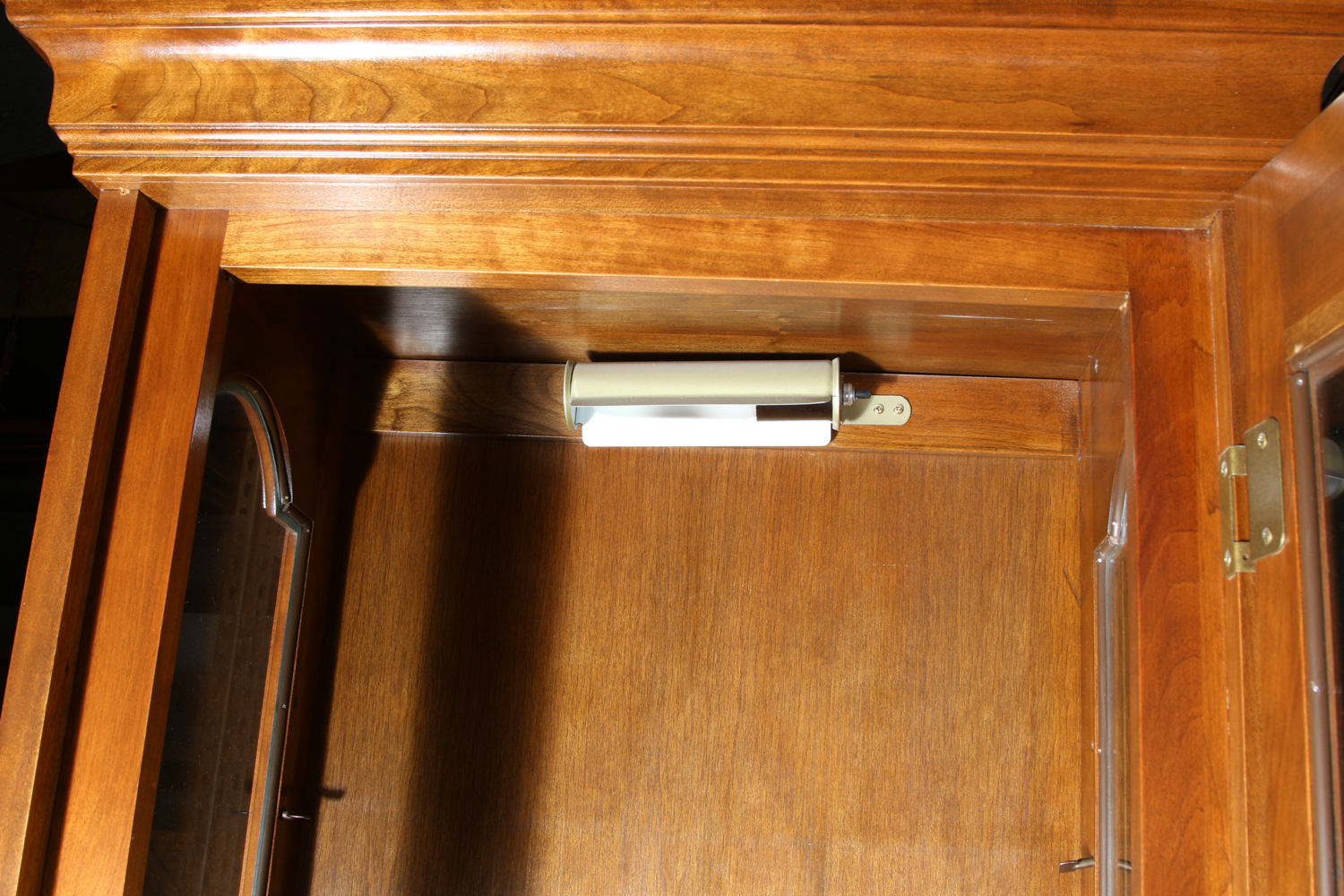 Cherry Illuminated Curio Cabinet