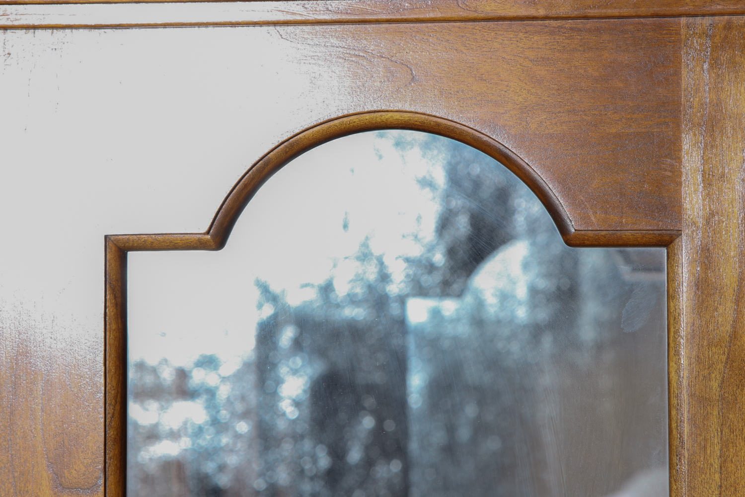 Cherry Illuminated Curio Cabinet