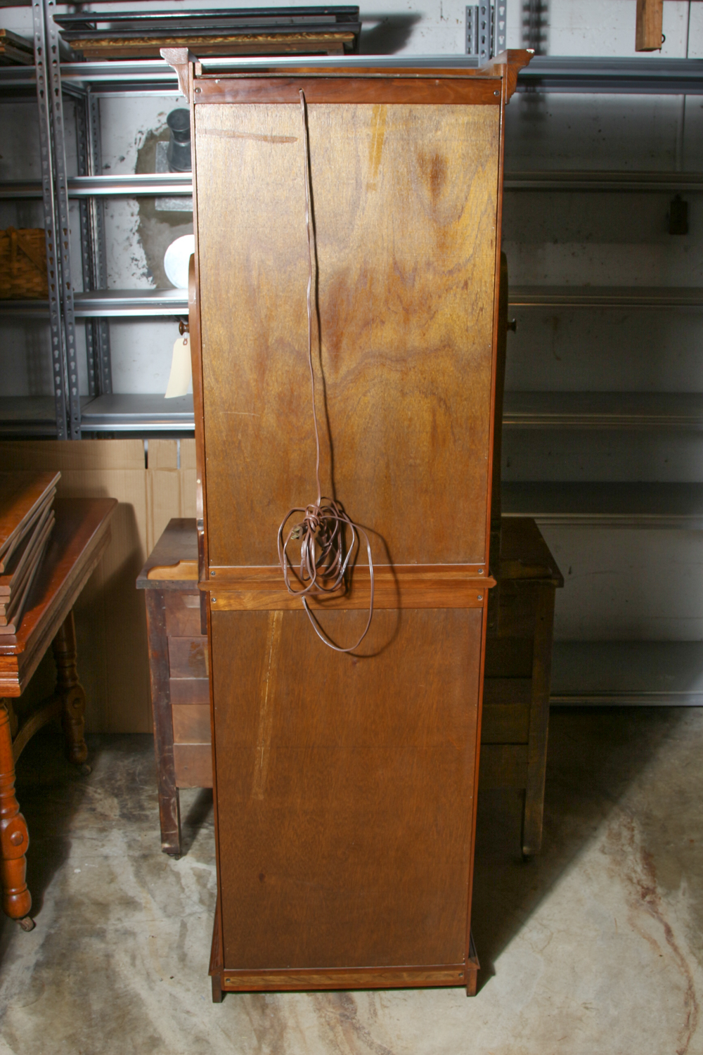 Cherry Illuminated Curio Cabinet