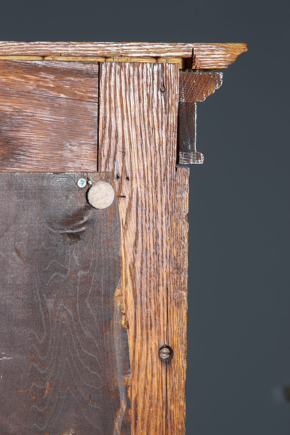 Vintage Oak Curio Cabinet