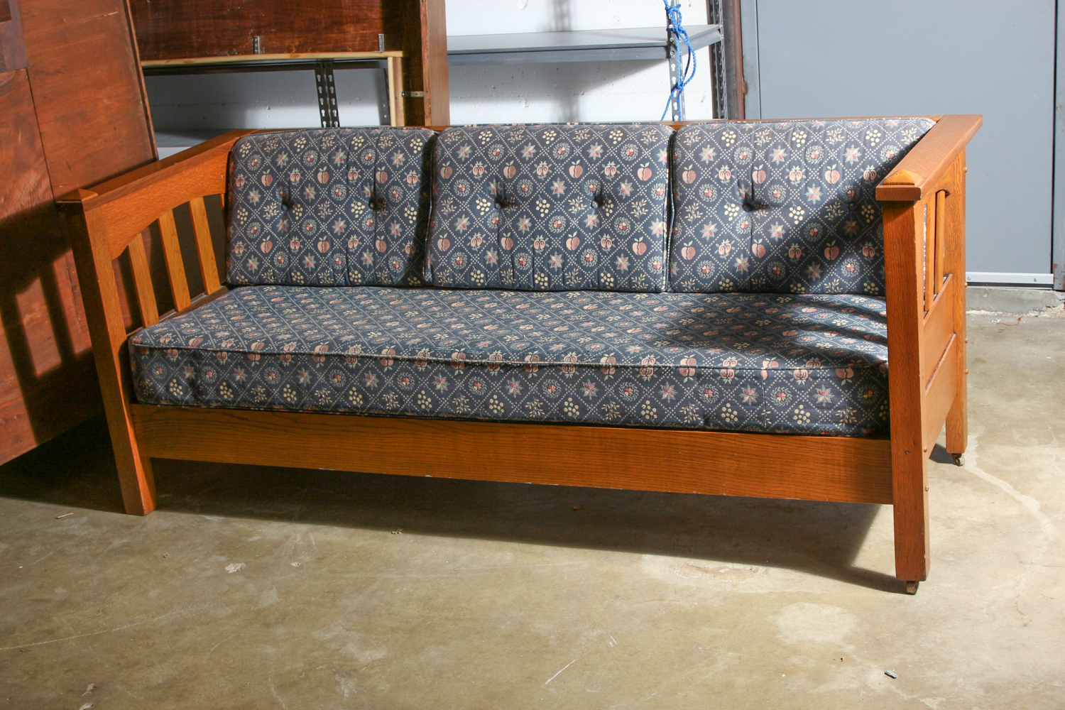 Mission Style Oak Couch