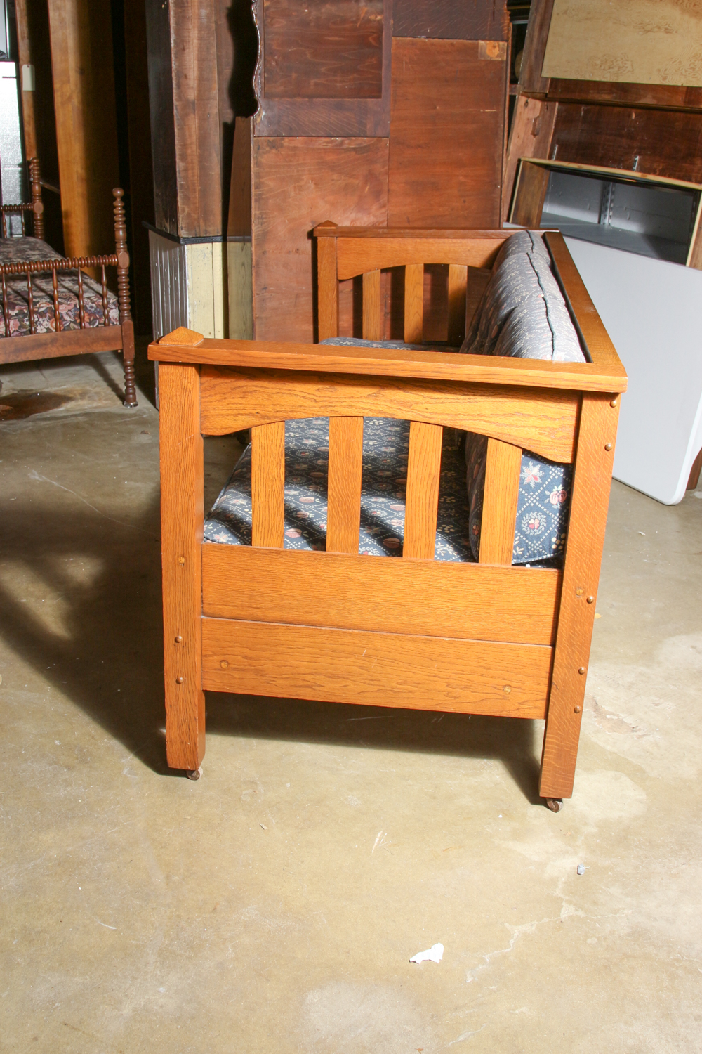 Mission Style Oak Couch