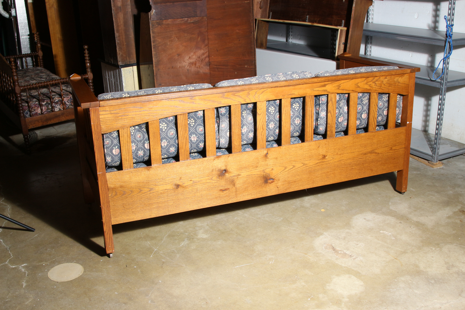 Mission Style Oak Couch