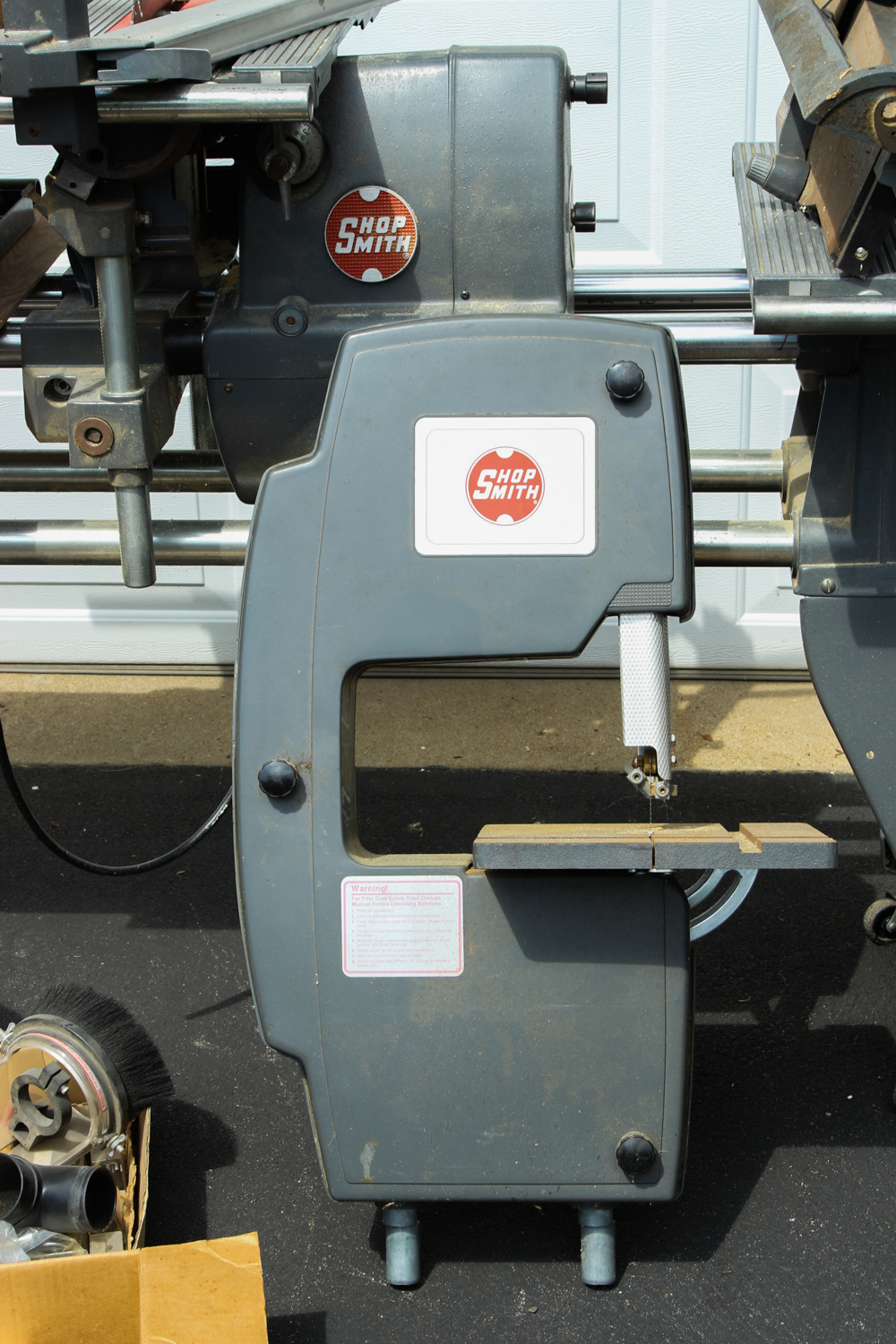 ShopSmith Woodworking Bench and Band Saw with Accessories
