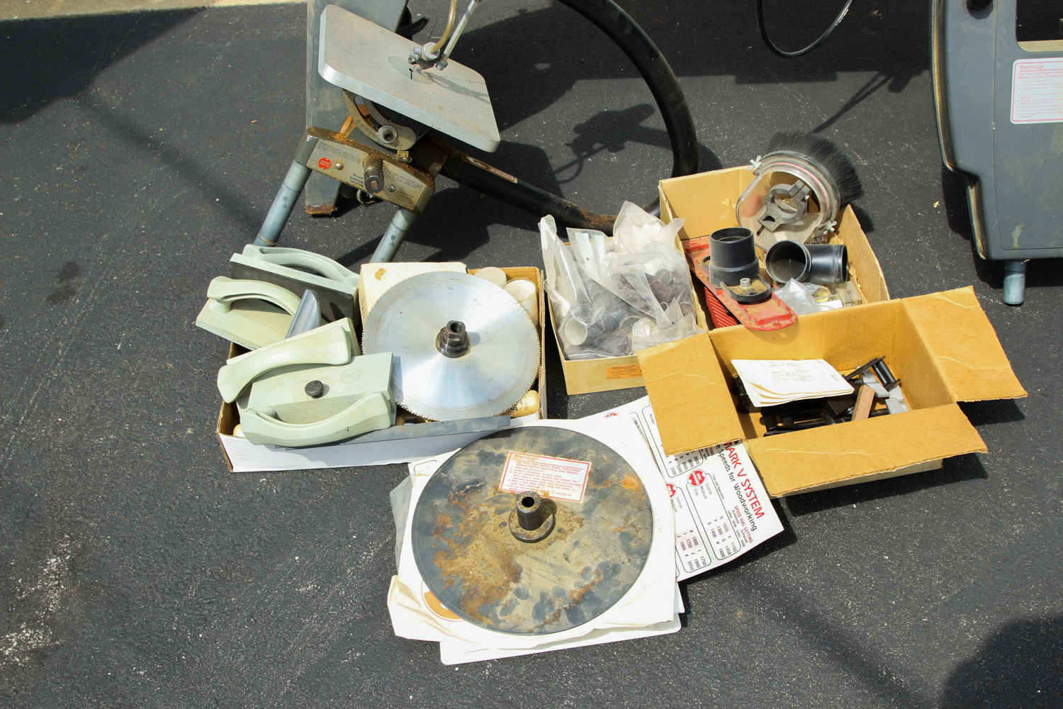 ShopSmith Woodworking Bench and Band Saw with Accessories