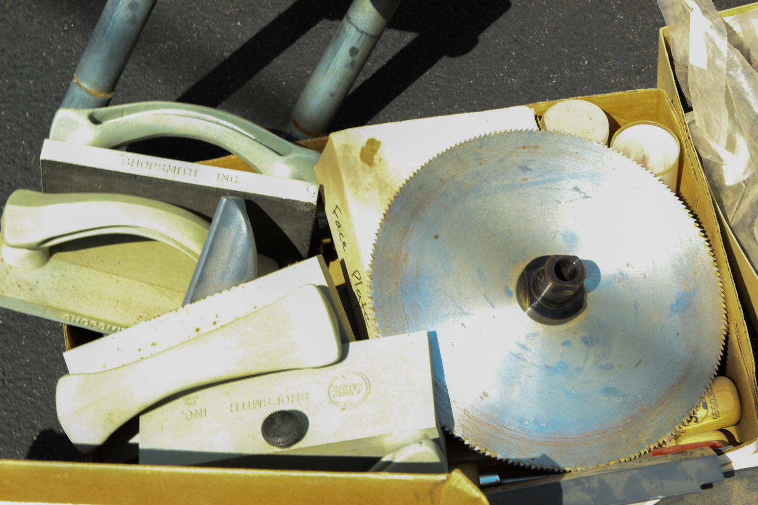 ShopSmith Woodworking Bench and Band Saw with Accessories