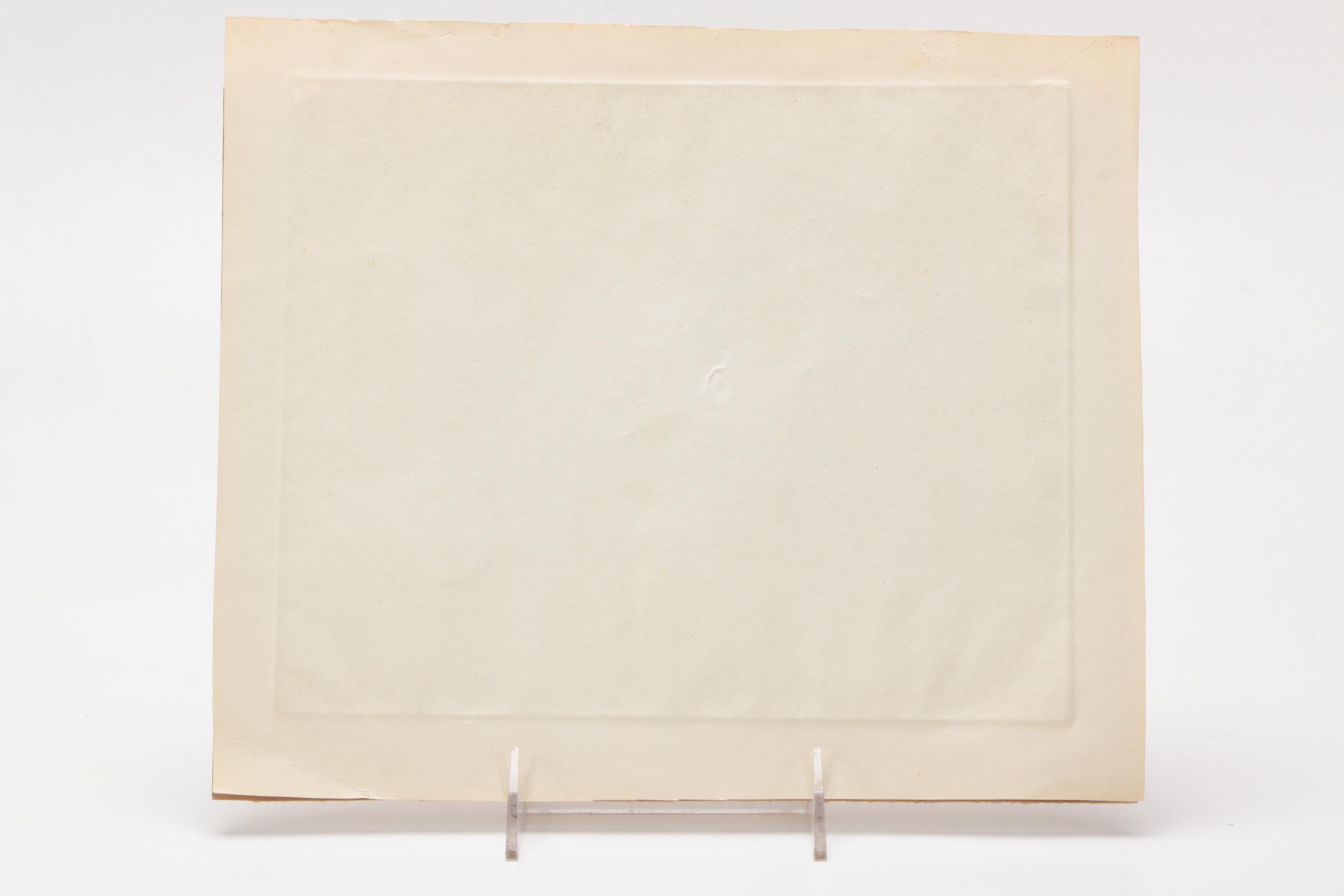 John E. Schroder Limited Edition Drypoint Etching on Paper "Etude"