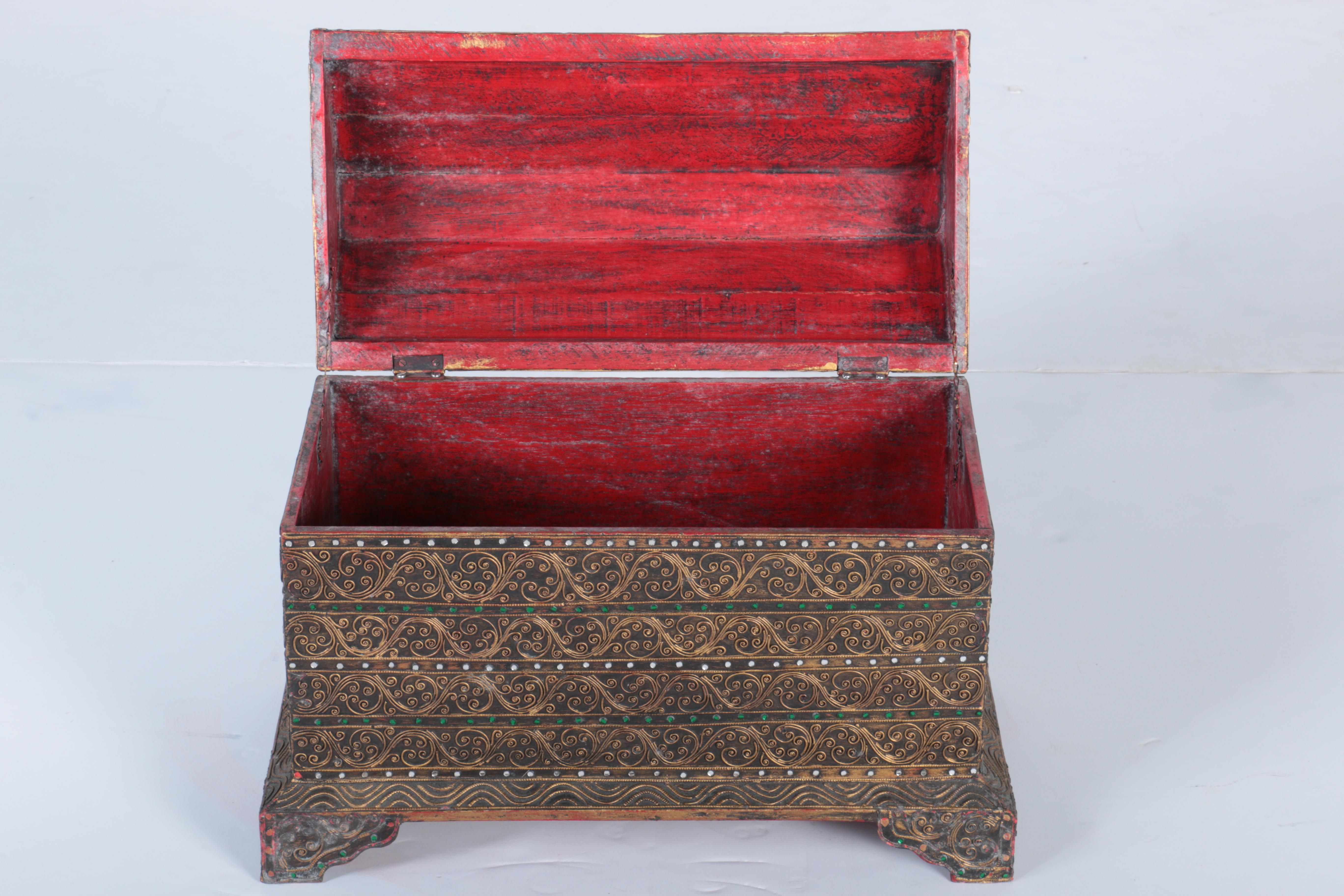 Ornate Footed Storage Box