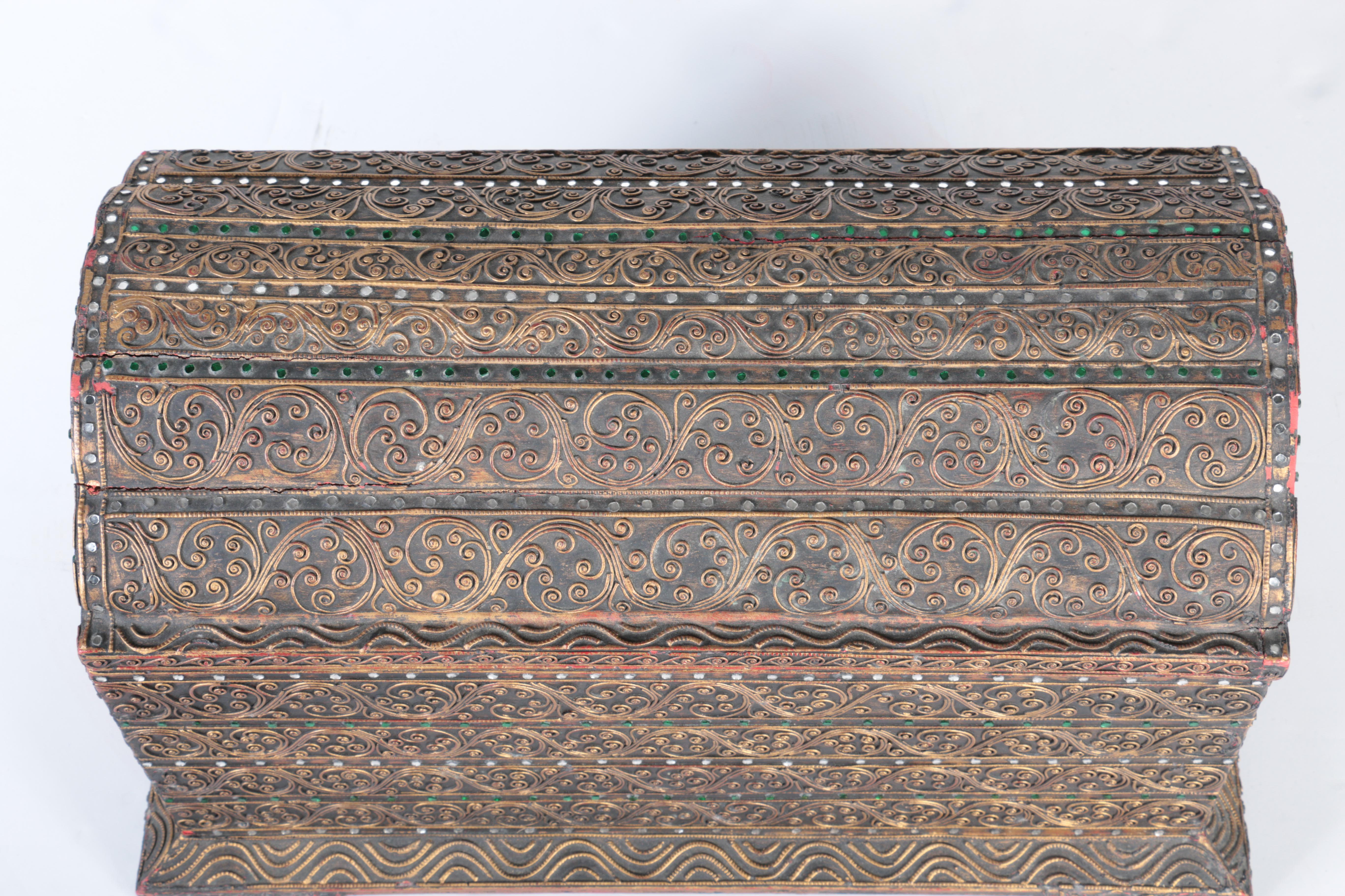 Ornate Footed Storage Box