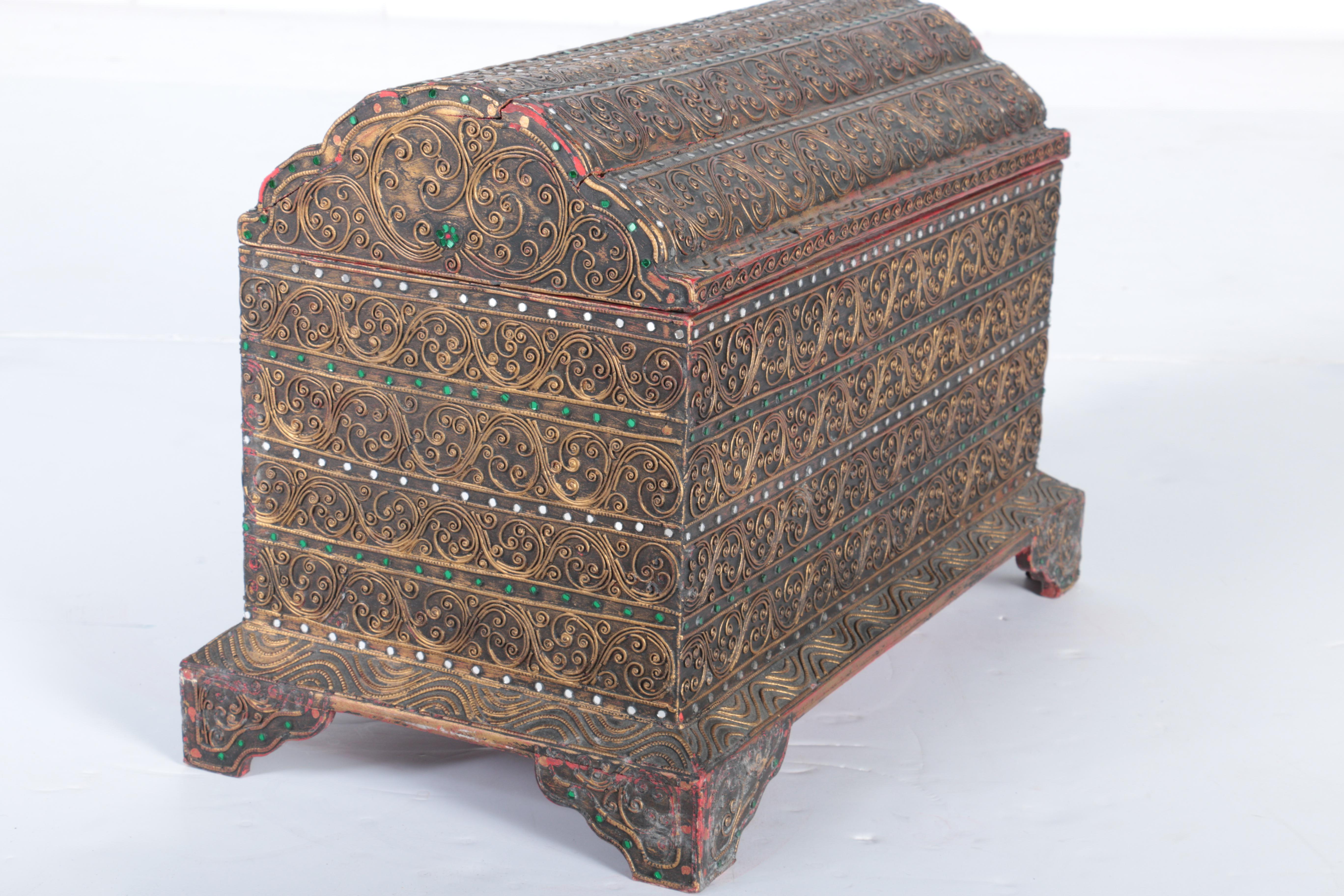 Ornate Footed Storage Box