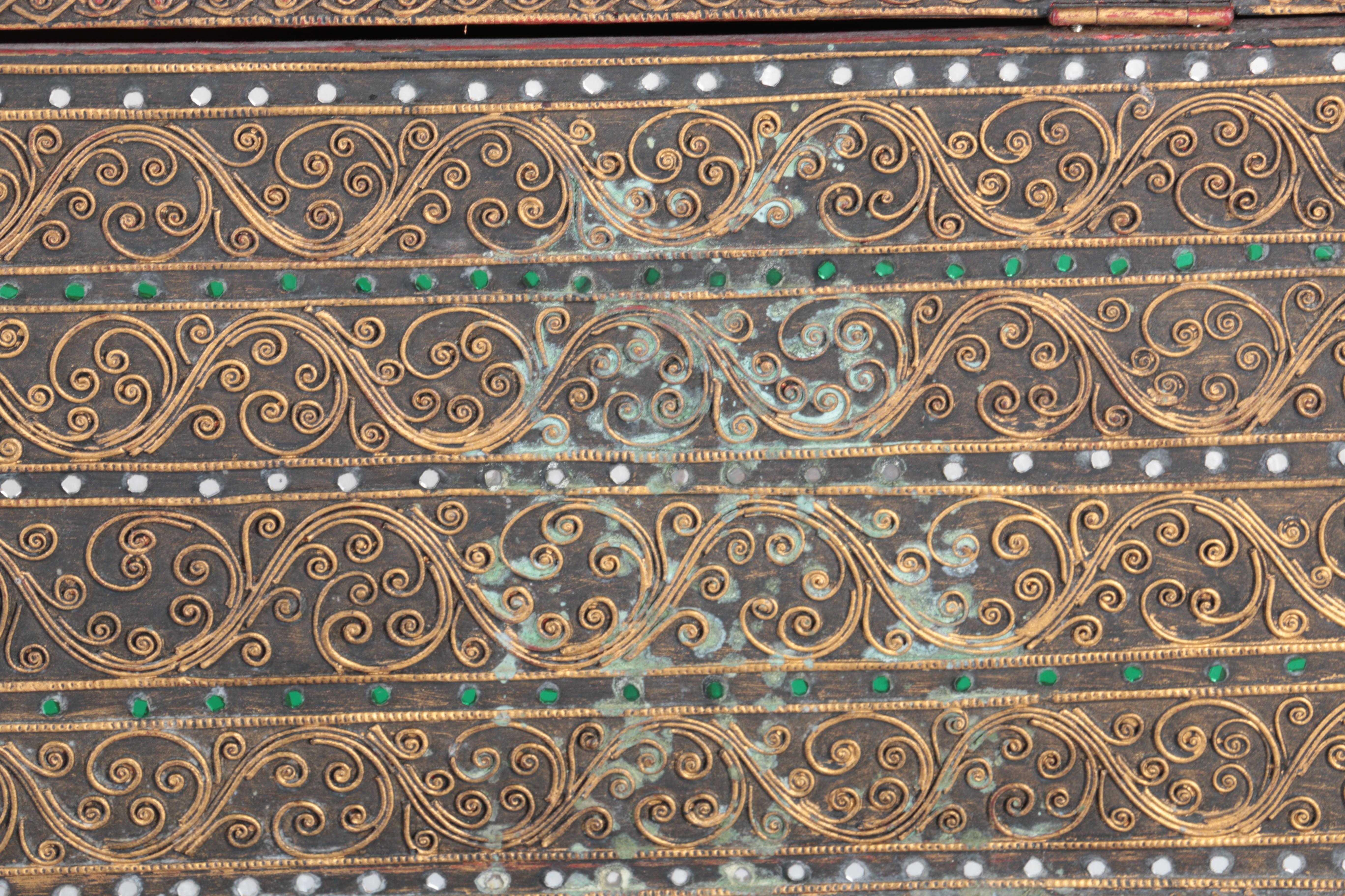 Ornate Footed Storage Box