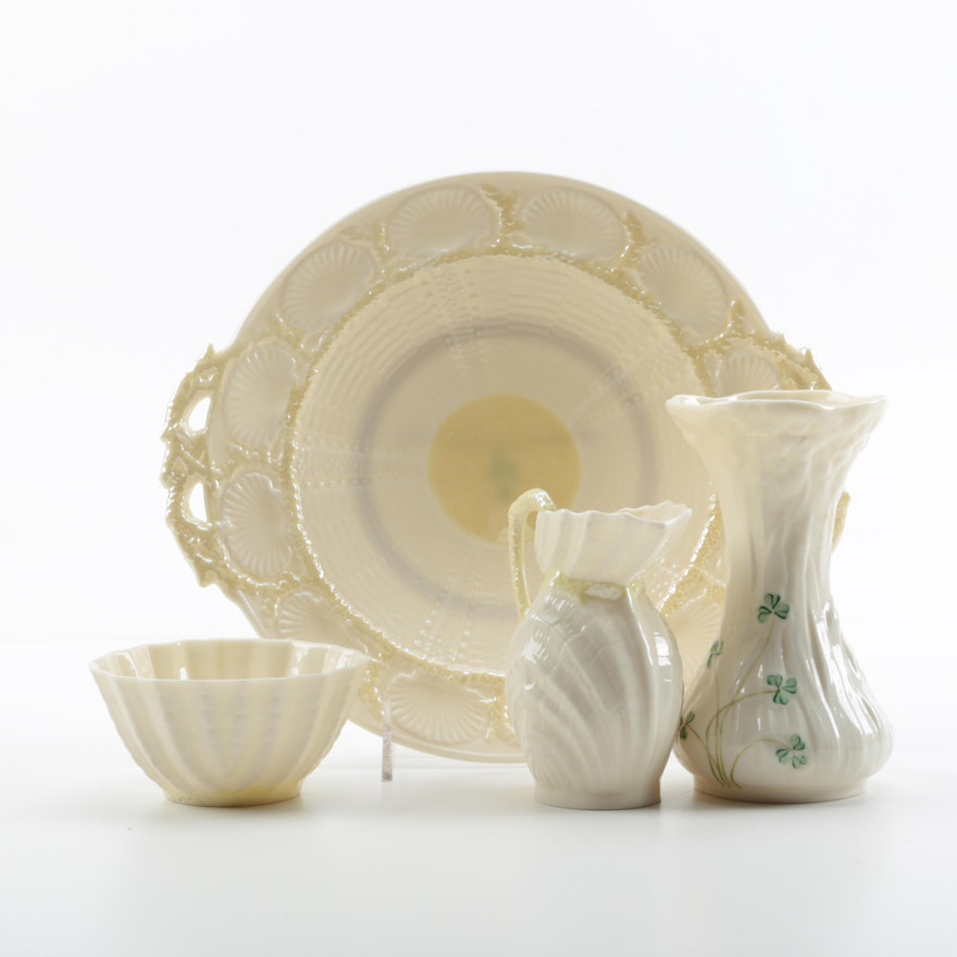 Vintage Belleek Porcelain Serveware