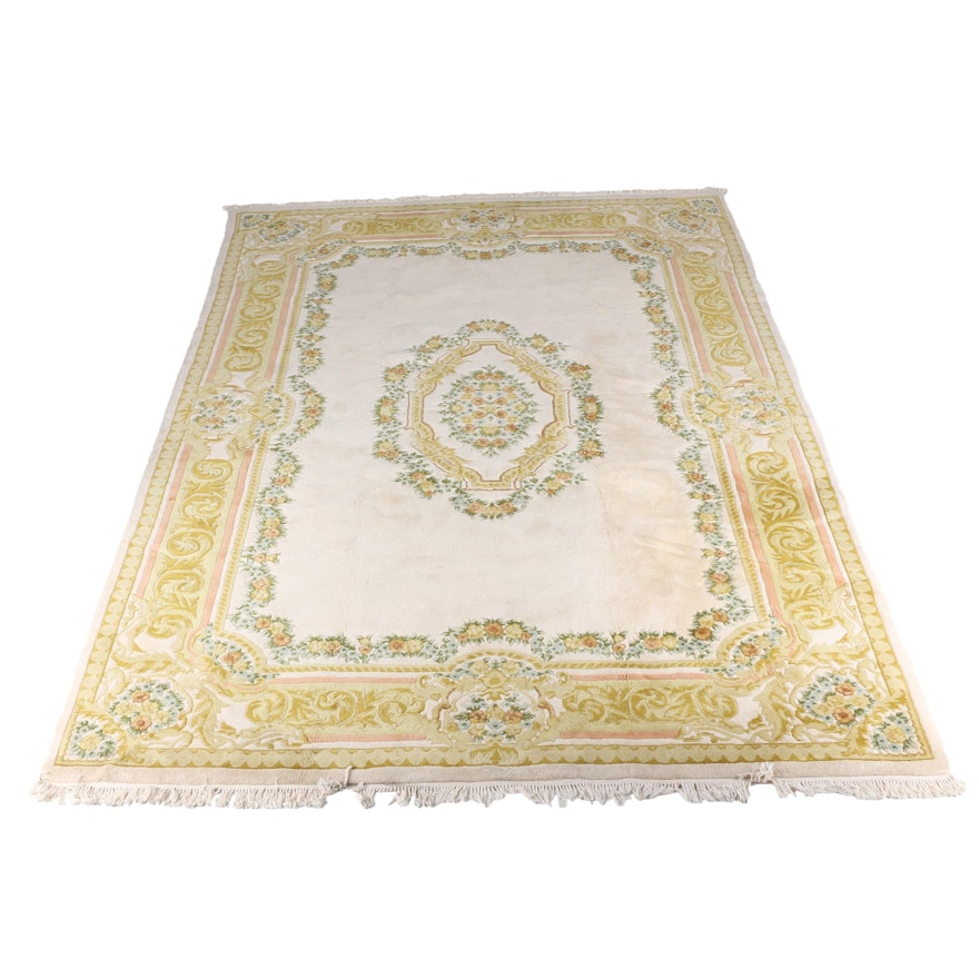 Chindia Aubusson Style Wool Area Rug