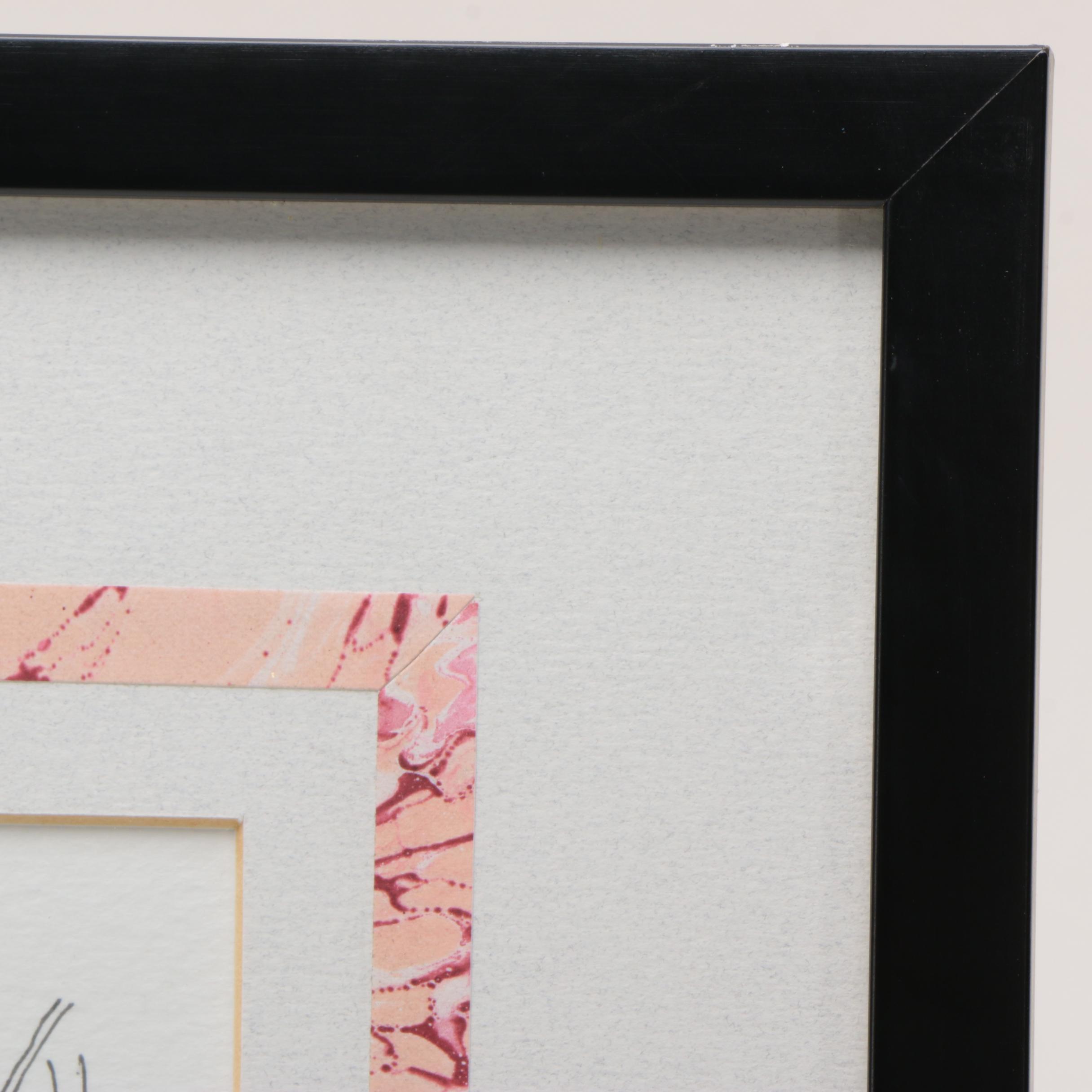 Rod Pittam Watercolor and Pen Drawing "Santa Maria del Fiore"