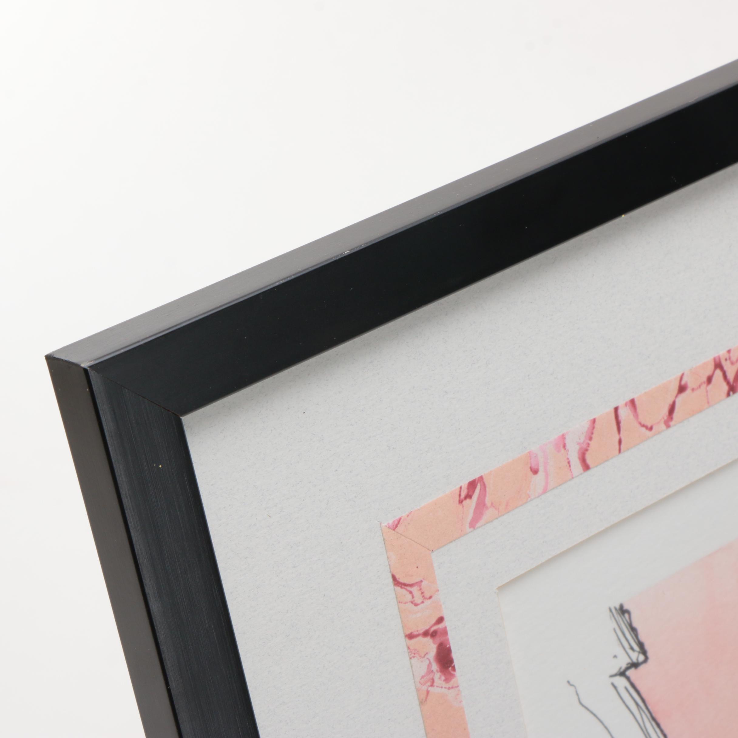 Rod Pittam Watercolor and Pen Drawing "Santa Maria del Fiore"