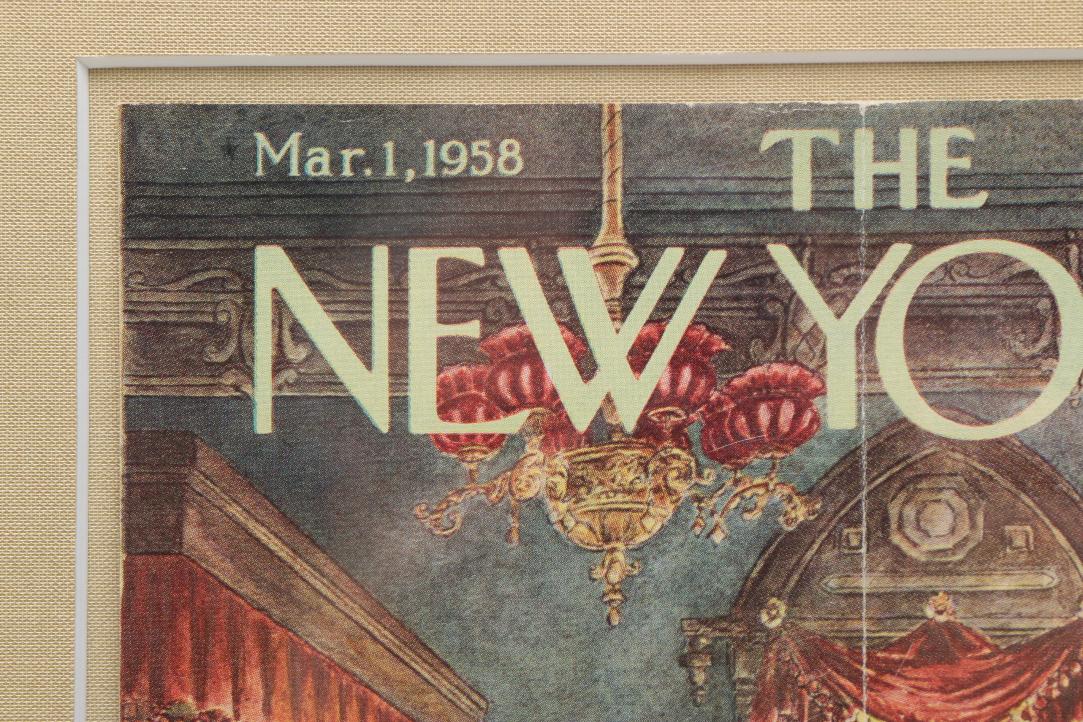 Framed Offset Lithograph Cover of "The New Yorker" Magazine