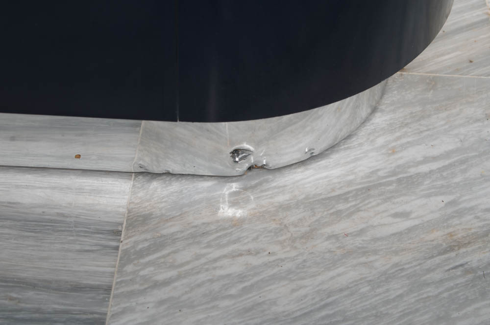 Modern Style Navy Blue Bookcase