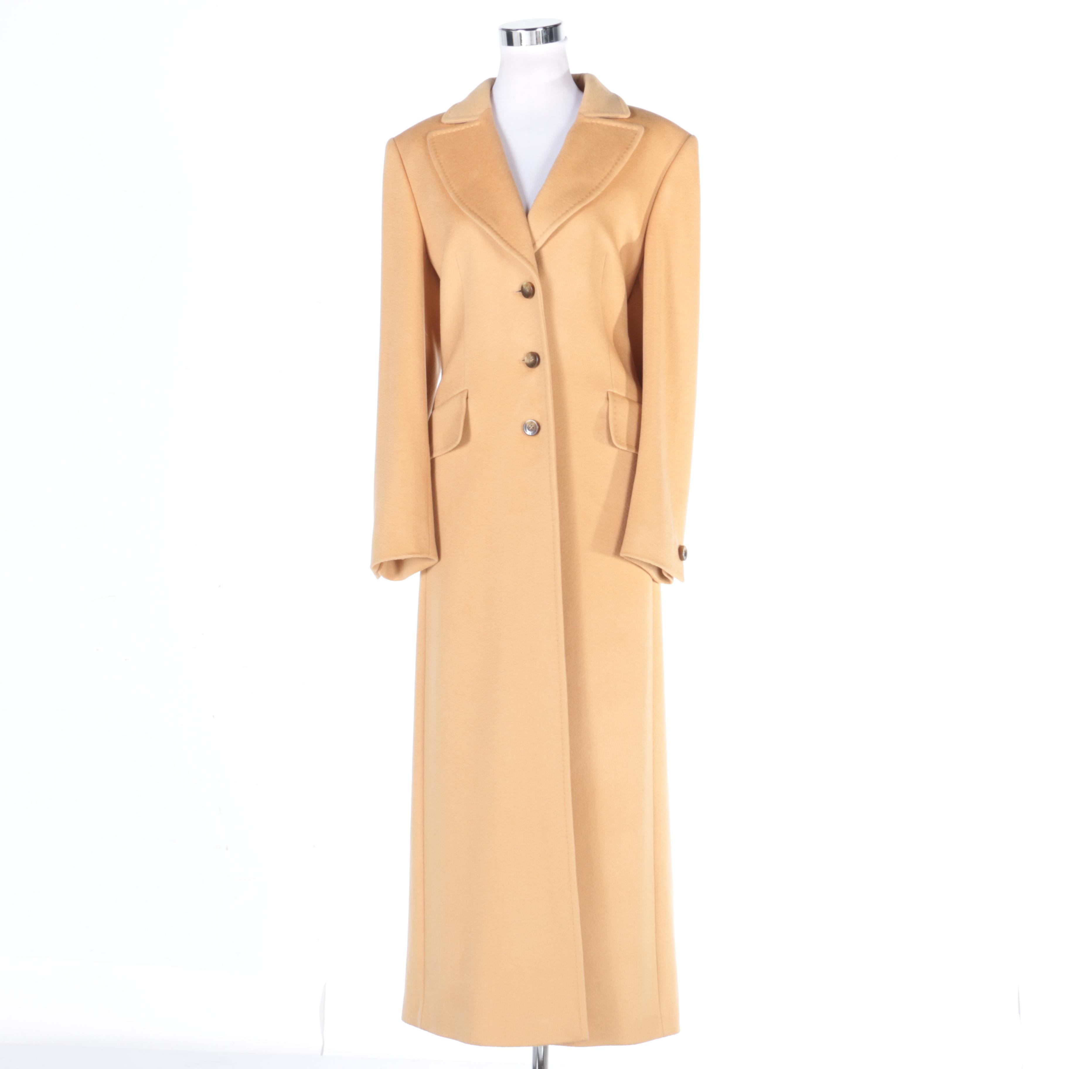 Escada Margaretha Ley Cashmere Full Length Coat