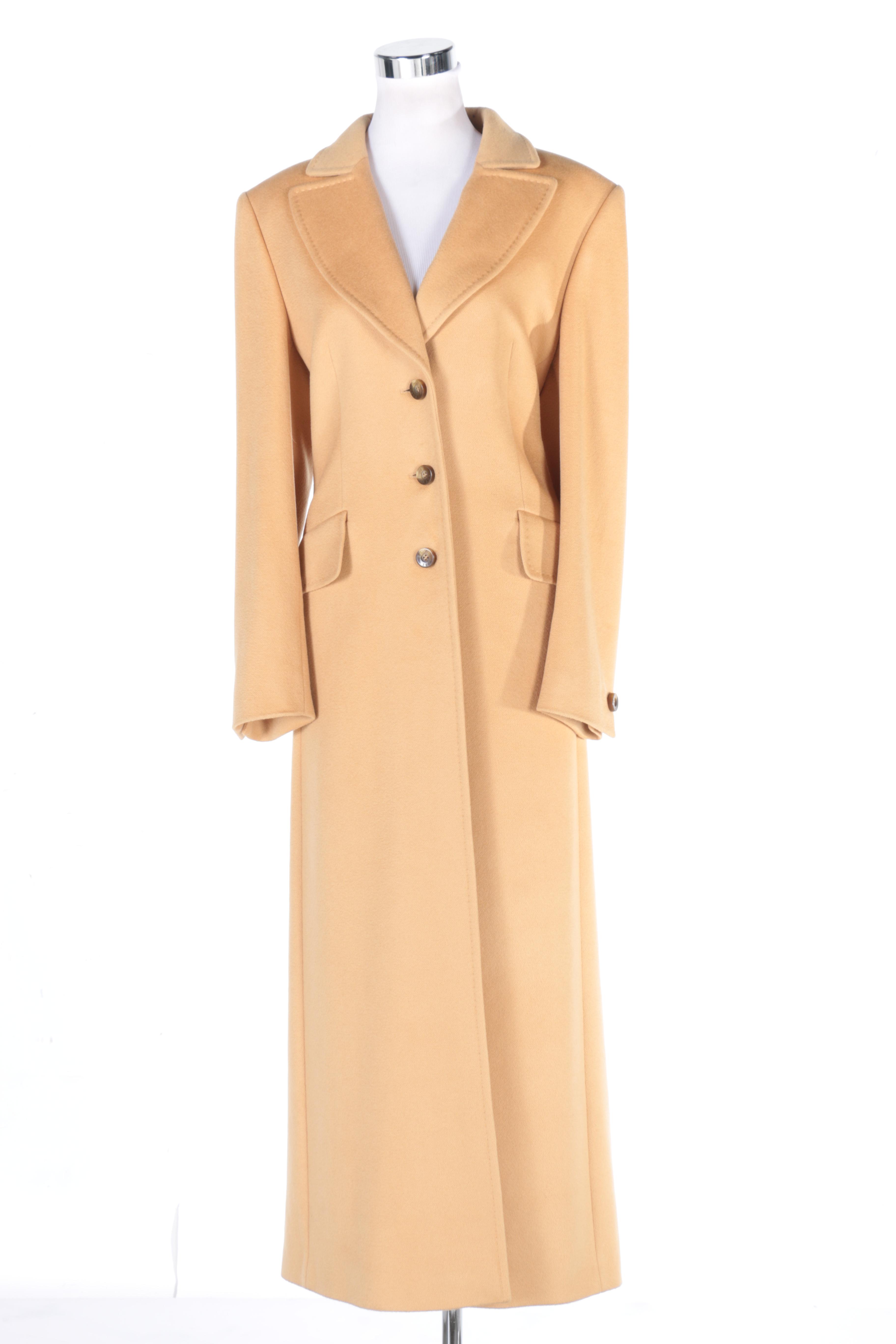Escada Margaretha Ley Cashmere Full Length Coat