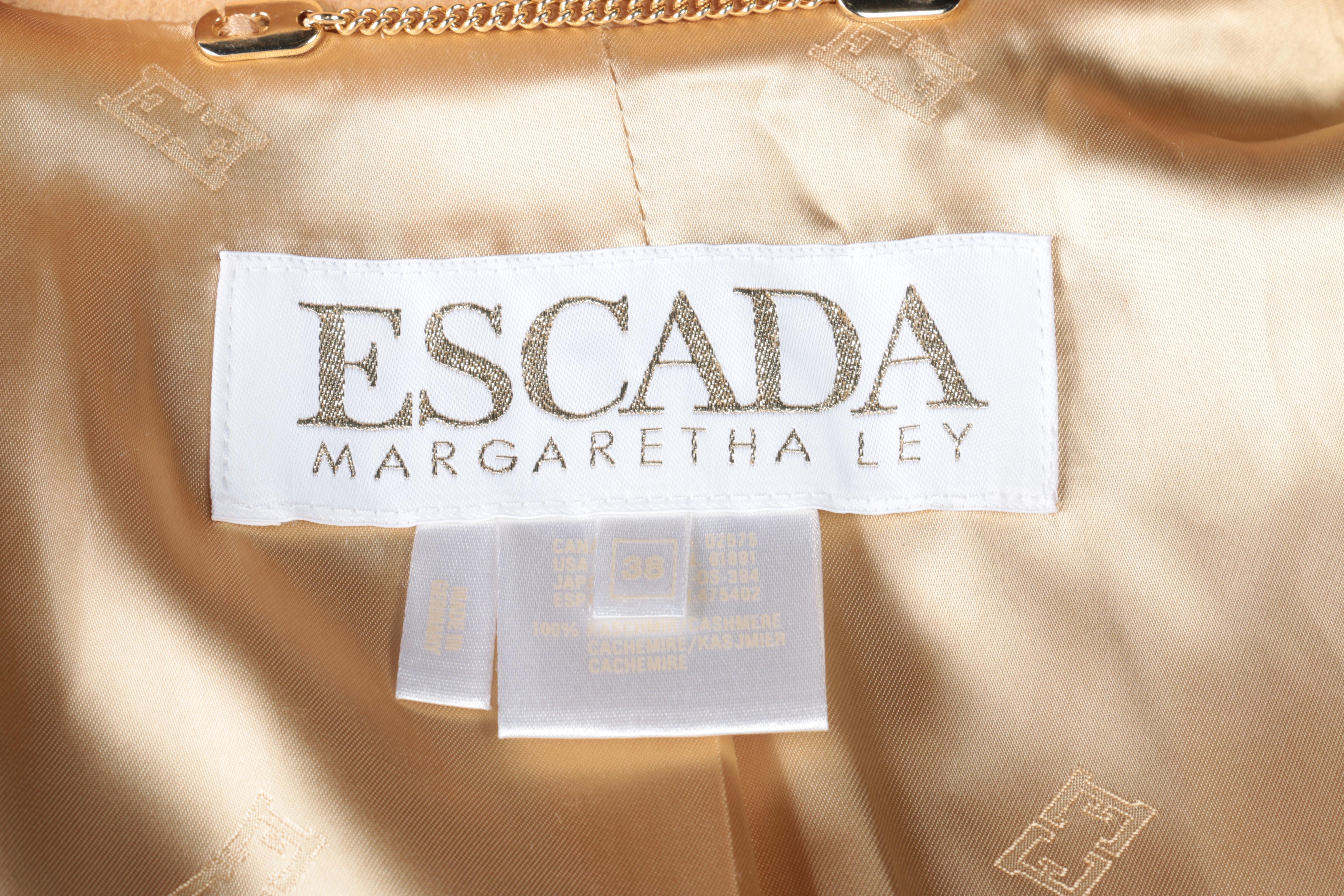 Escada Margaretha Ley Cashmere Full Length Coat