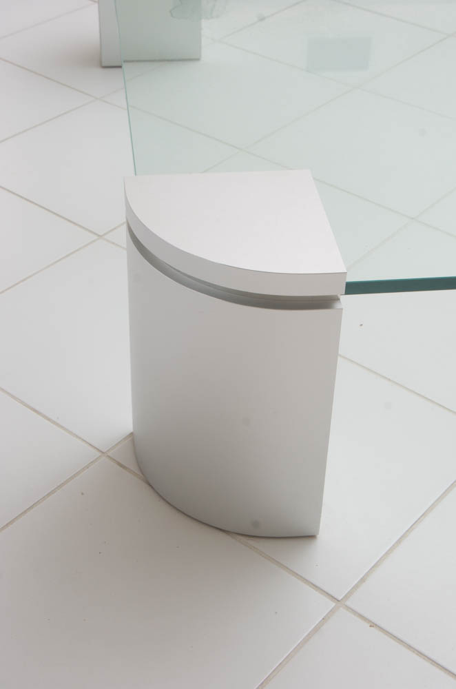 Modern Style Glass Top Coffee Table