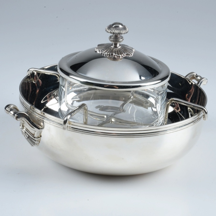 Christofle Silver Plate Caviar Set