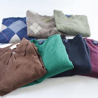 Men's Cashmere and Wool Sweater Collection