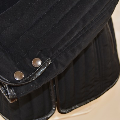 Esprit Women's Black Coat With Faux Fur Collar