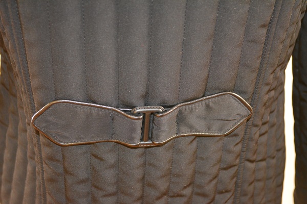 Esprit Women's Black Coat With Faux Fur Collar