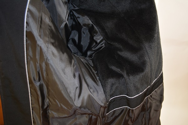 Esprit Women's Black Coat With Faux Fur Collar