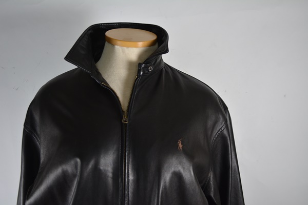 Polo by Ralph Lauren Black Leather Men's Jacket