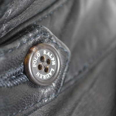 Polo by Ralph Lauren Black Leather Men's Jacket