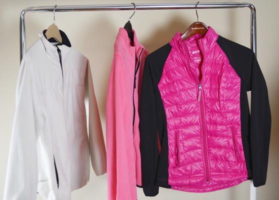 Women's Patagonia and Calvin Klein Down Jackets and Lands' End and Gear Fleece Jackets