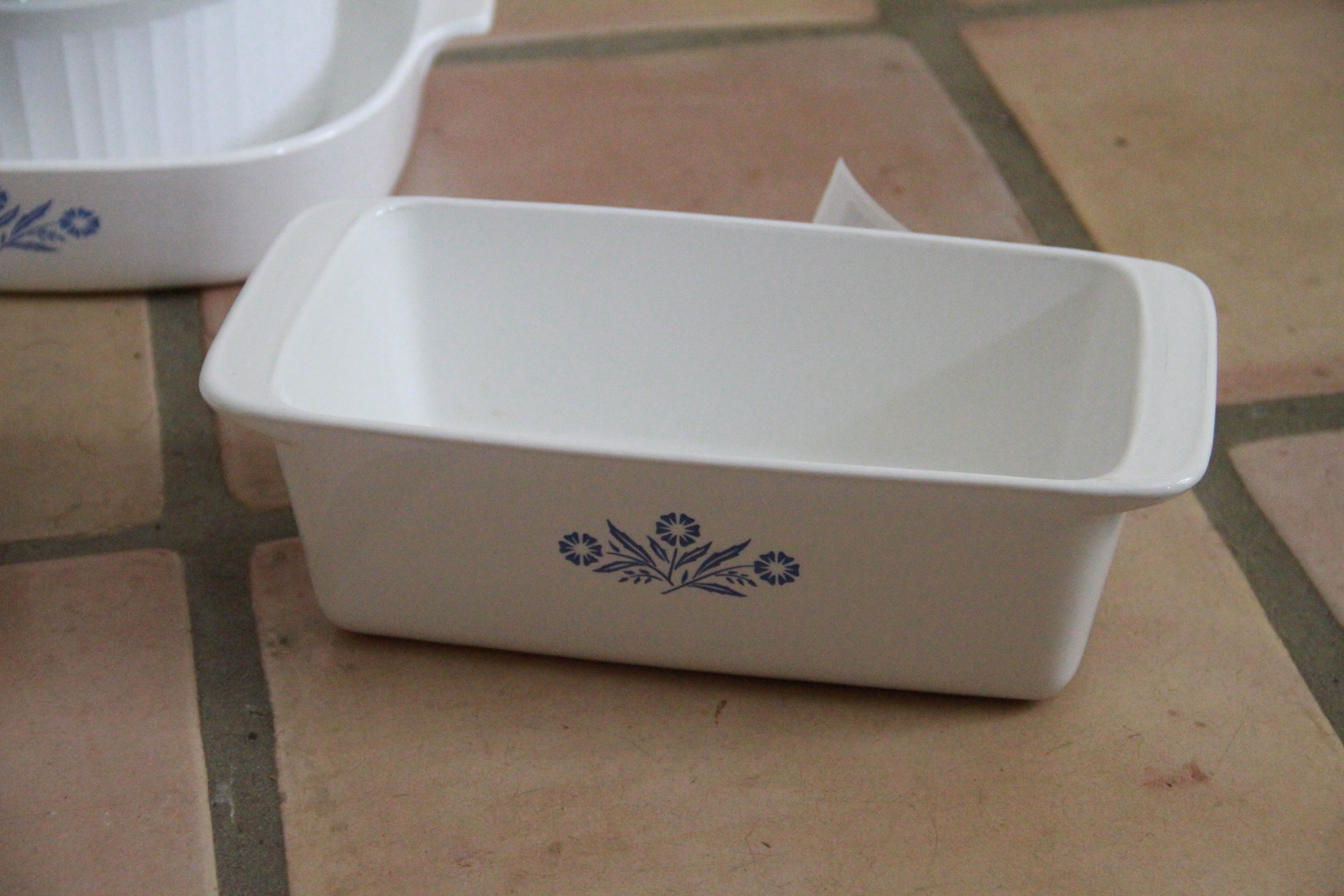 Corningware "Cornflower Blue" Glass Bakeware