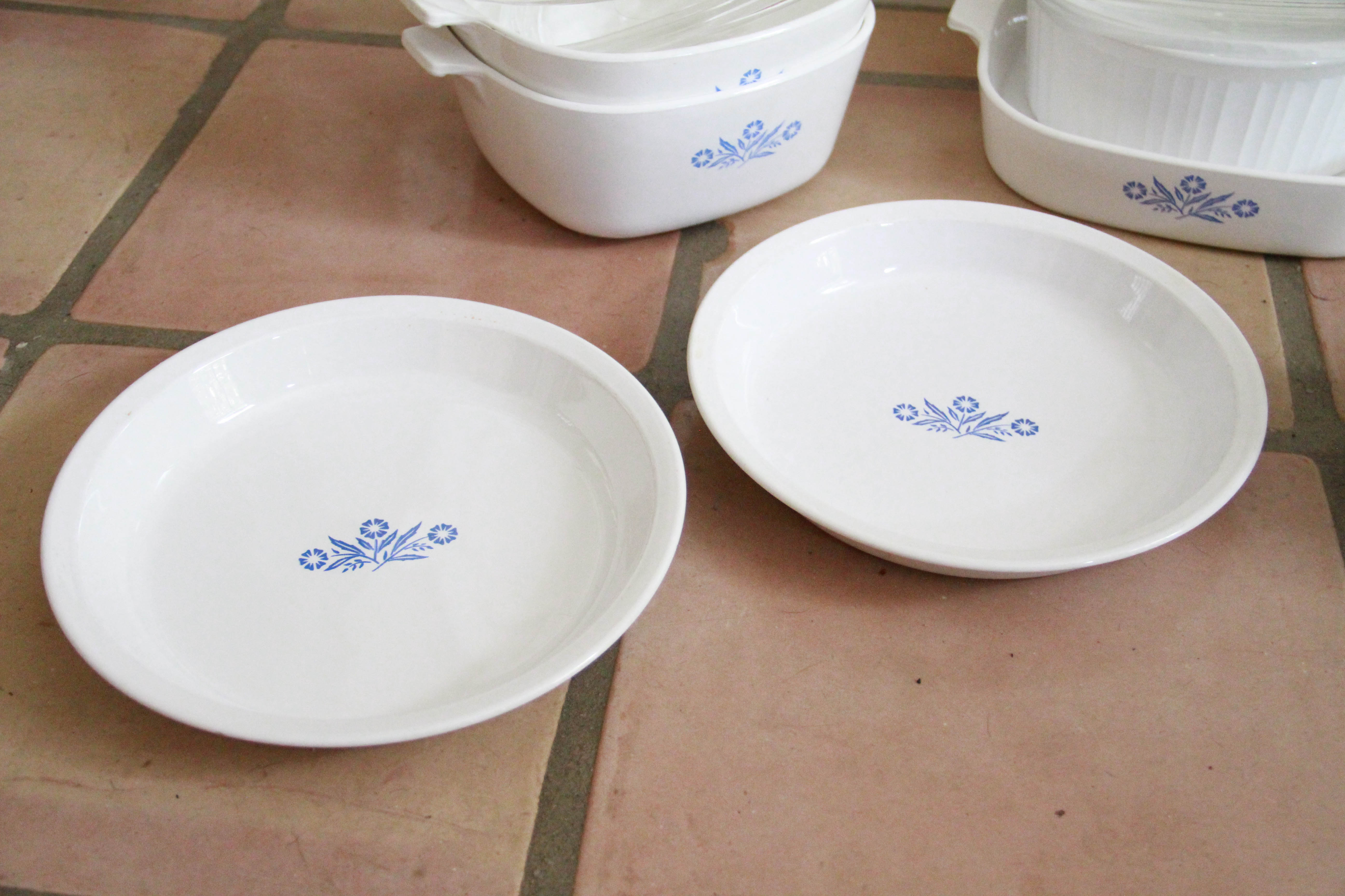 Corningware "Cornflower Blue" Glass Bakeware