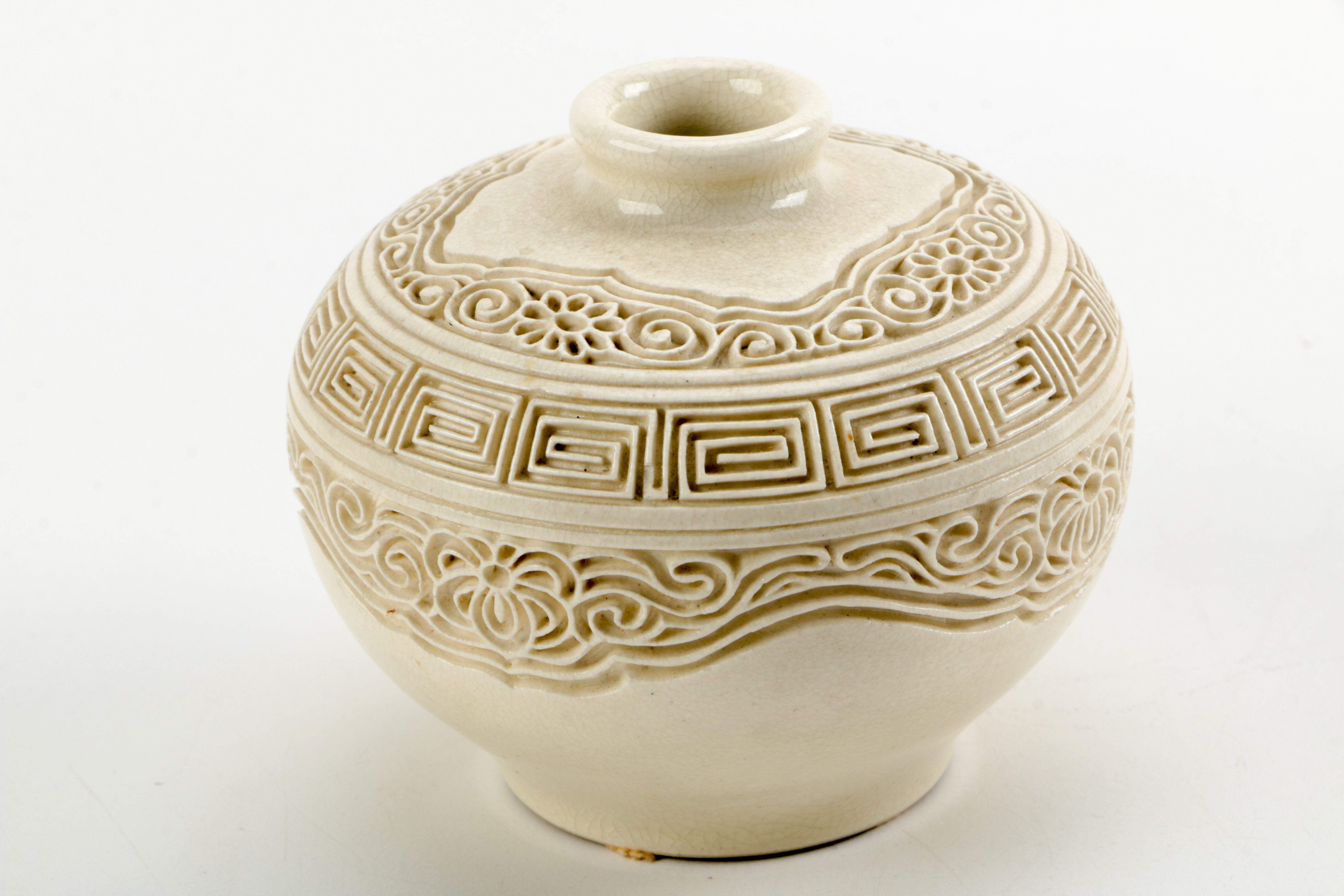 Chinese Incised Ceramic Jar