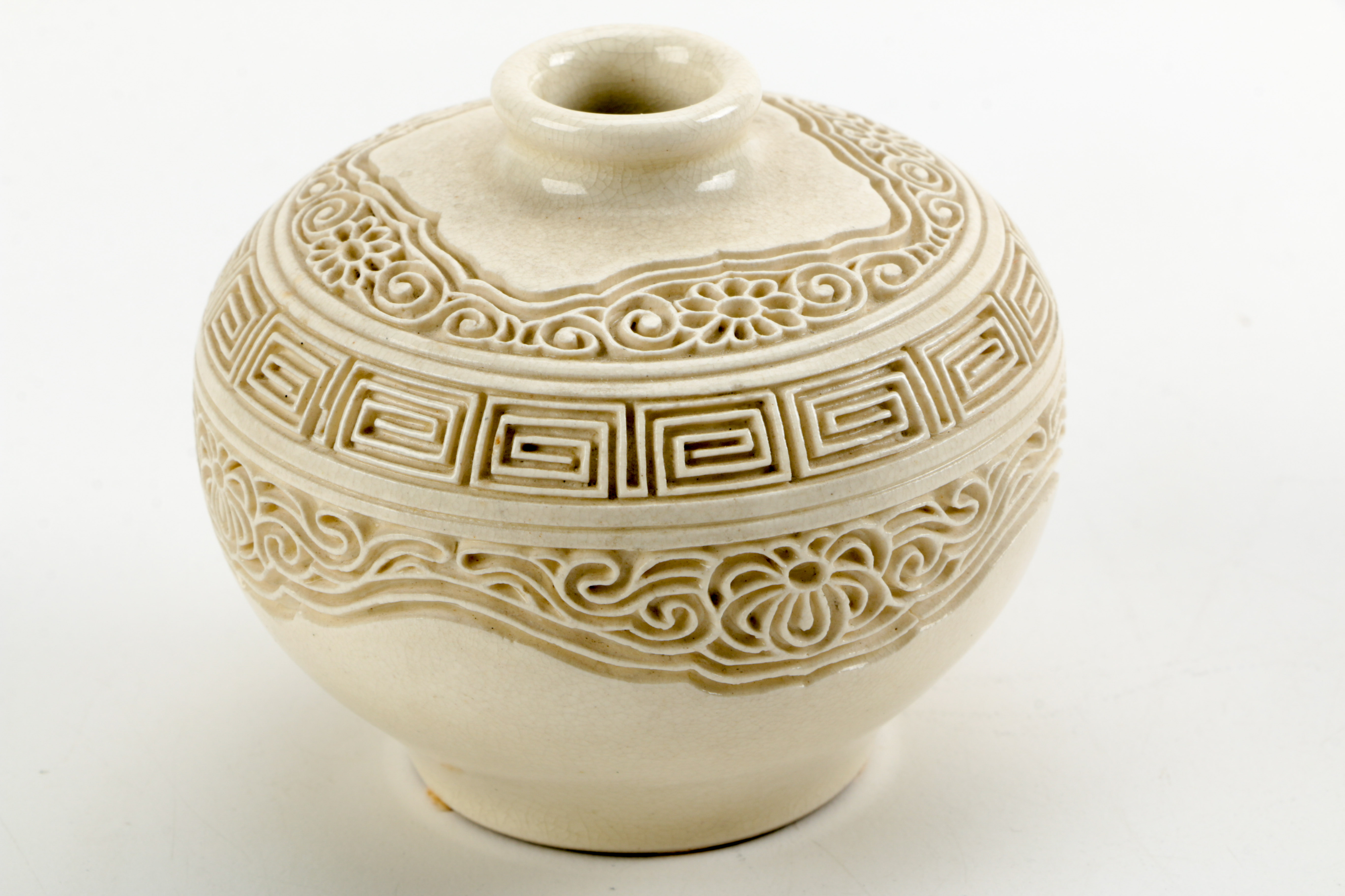 Chinese Incised Ceramic Jar