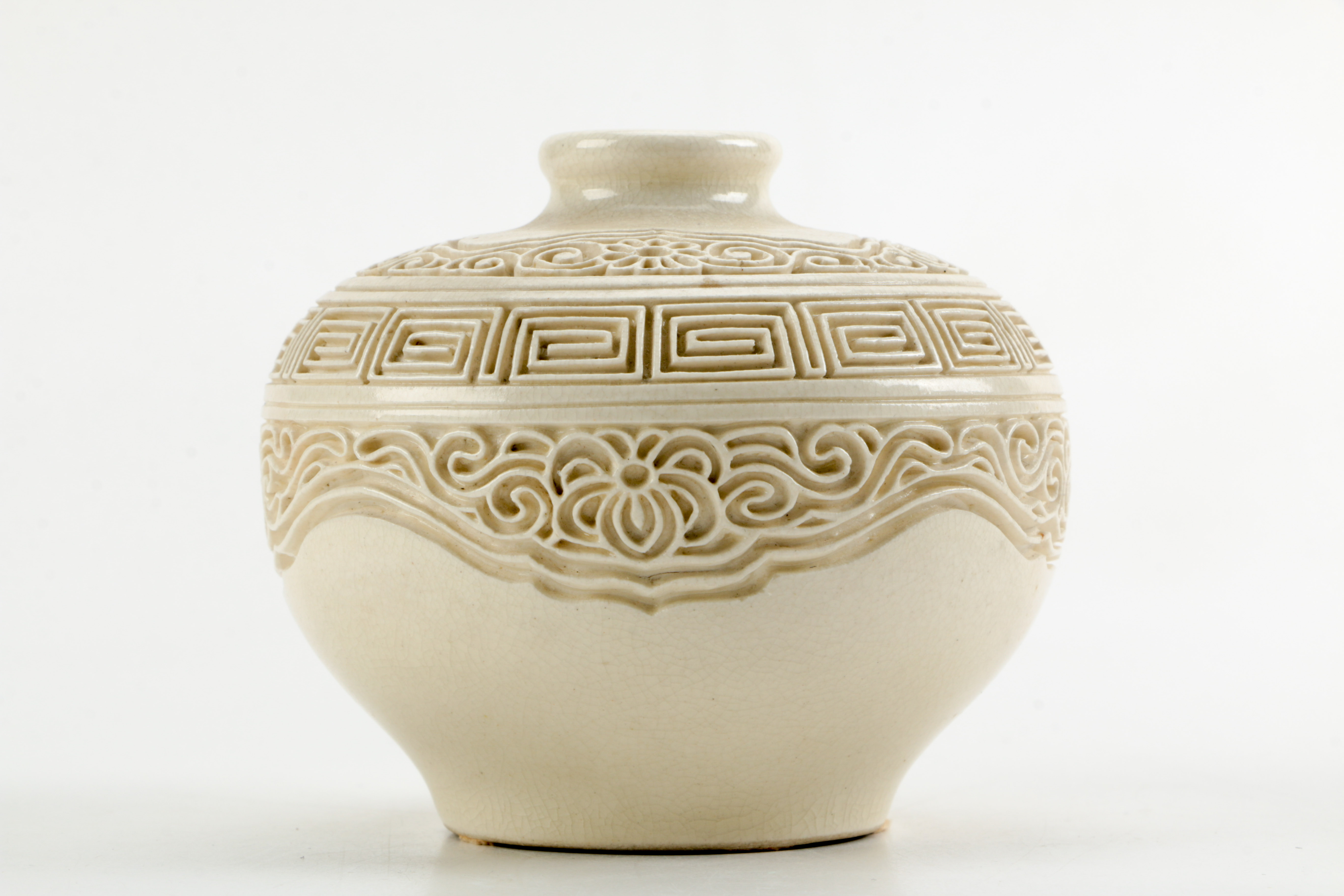 Chinese Incised Ceramic Jar